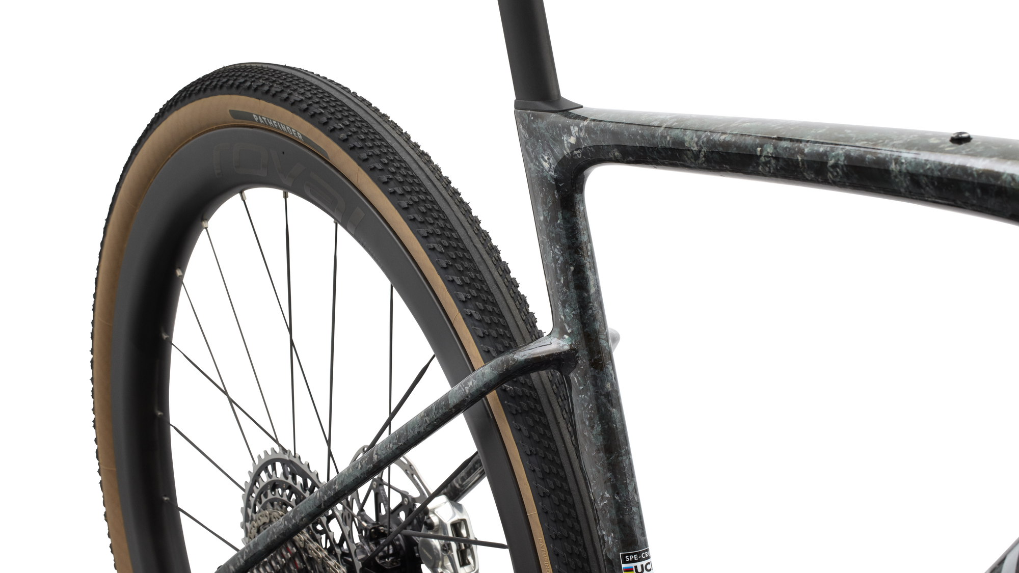 Specialized S-Works Crux 5 - SRAM RED XPLR - Fjord Gold Sandstone Blurred Impasto/Gloss Flake Silver