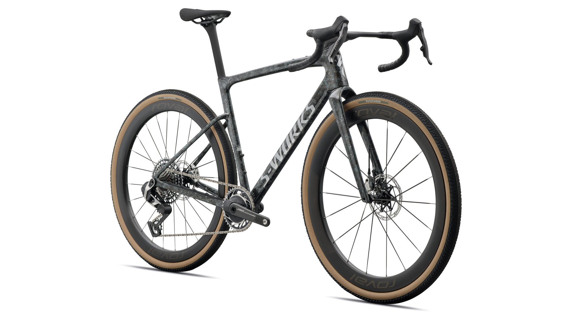 Specialized S-Works Crux 5 - SRAM RED XPLR - Fjord Gold Sandstone Blurred Impasto/Gloss Flake Silver