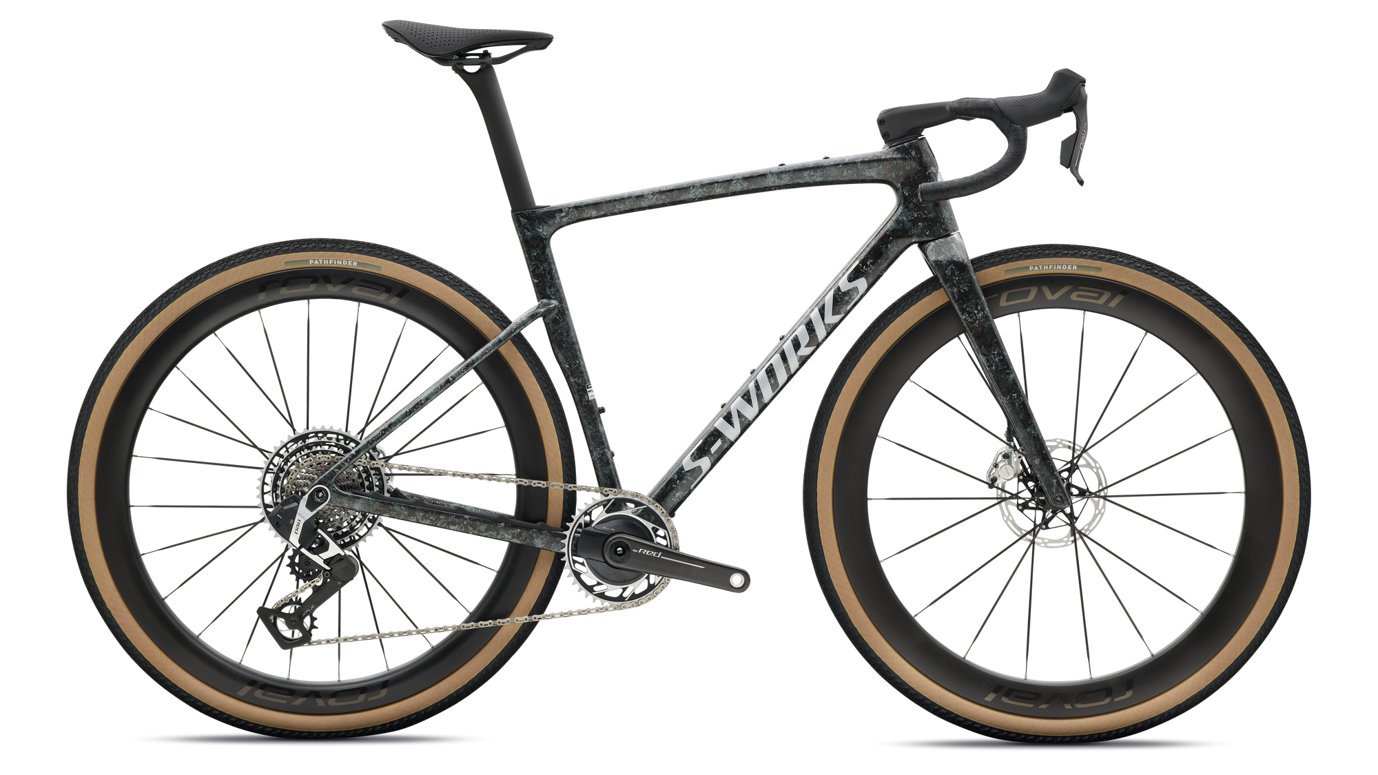 Specialized S-Works Crux 5 - SRAM RED XPLR - Fjord Gold Sandstone Blurred Impasto/Gloss Flake Silver