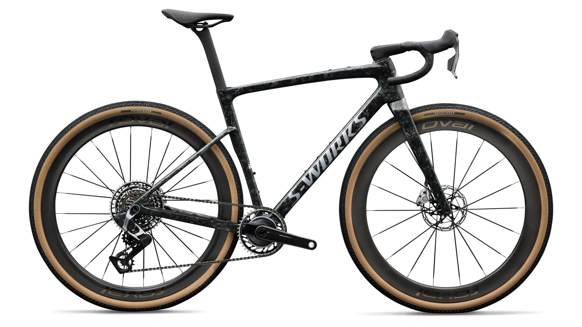 Specialized S-Works Crux 5 - SRAM RED XPLR - Fjord Gold Sandstone Blurred Impasto/Gloss Flake Silver
