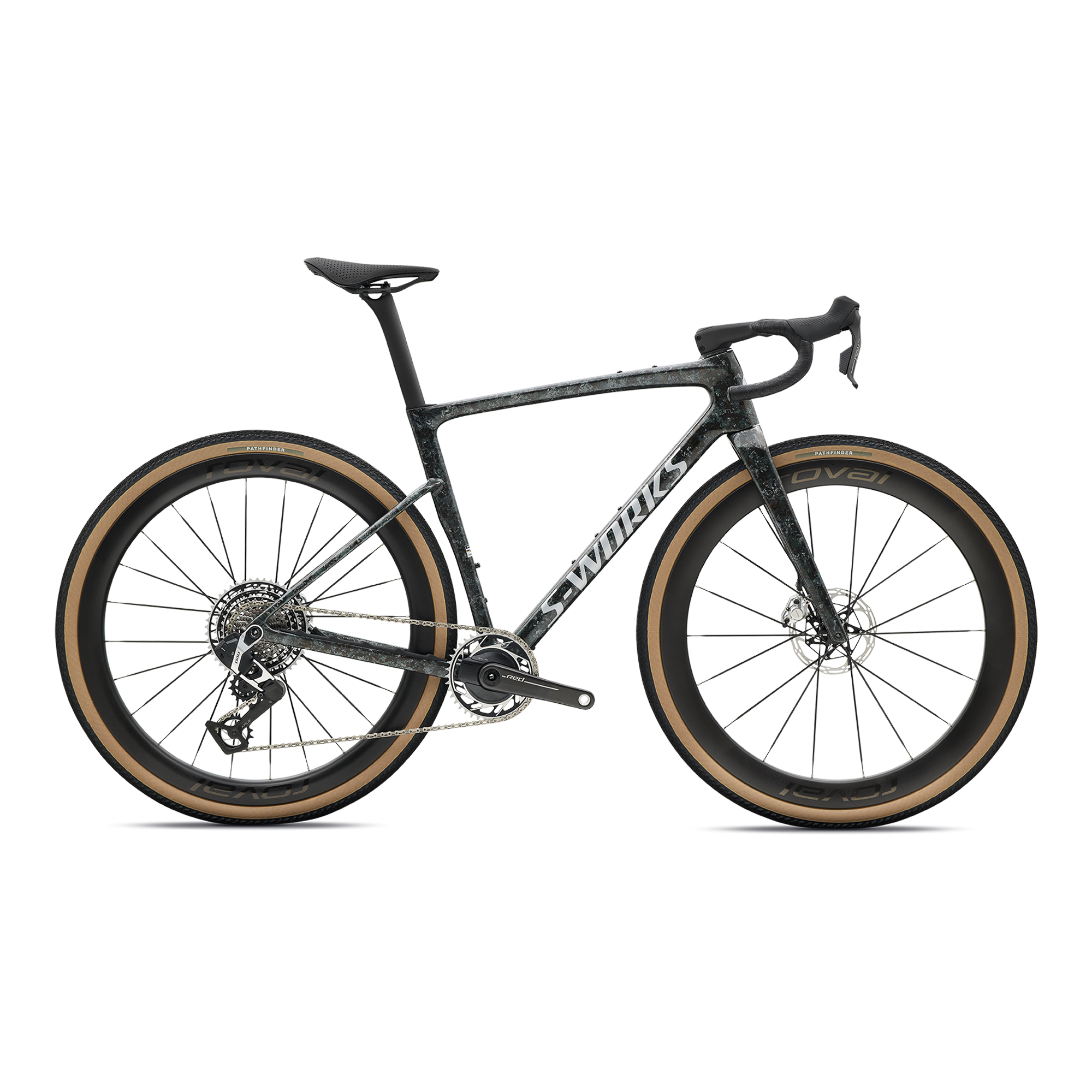 Specialized S-Works Crux 5 - SRAM RED XPLR - Fjord Gold Sandstone Blurred Impasto/Gloss Flake Silver
