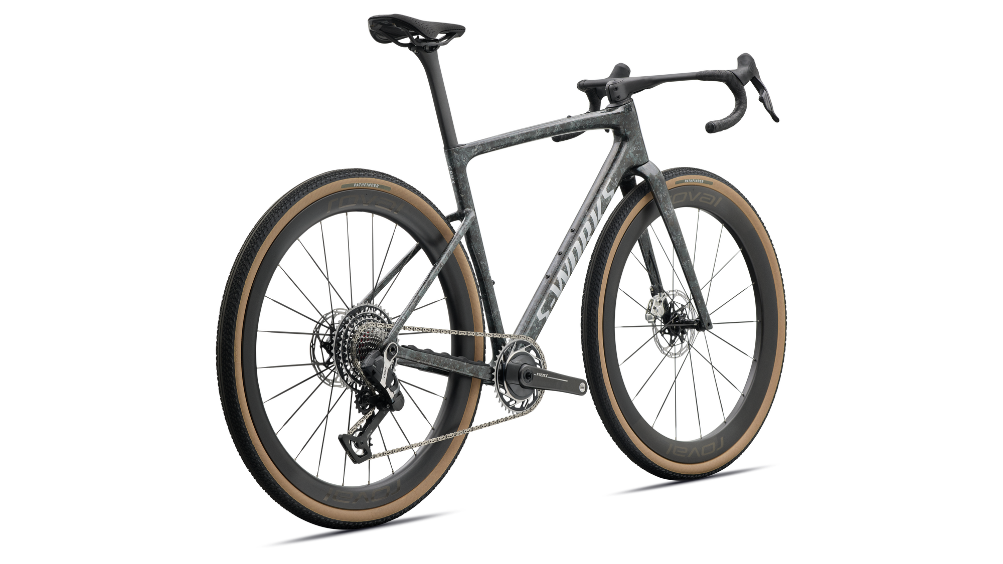 Specialized S-Works Crux 5 - SRAM RED XPLR - Fjord Gold Sandstone Blurred Impasto/Gloss Flake Silver