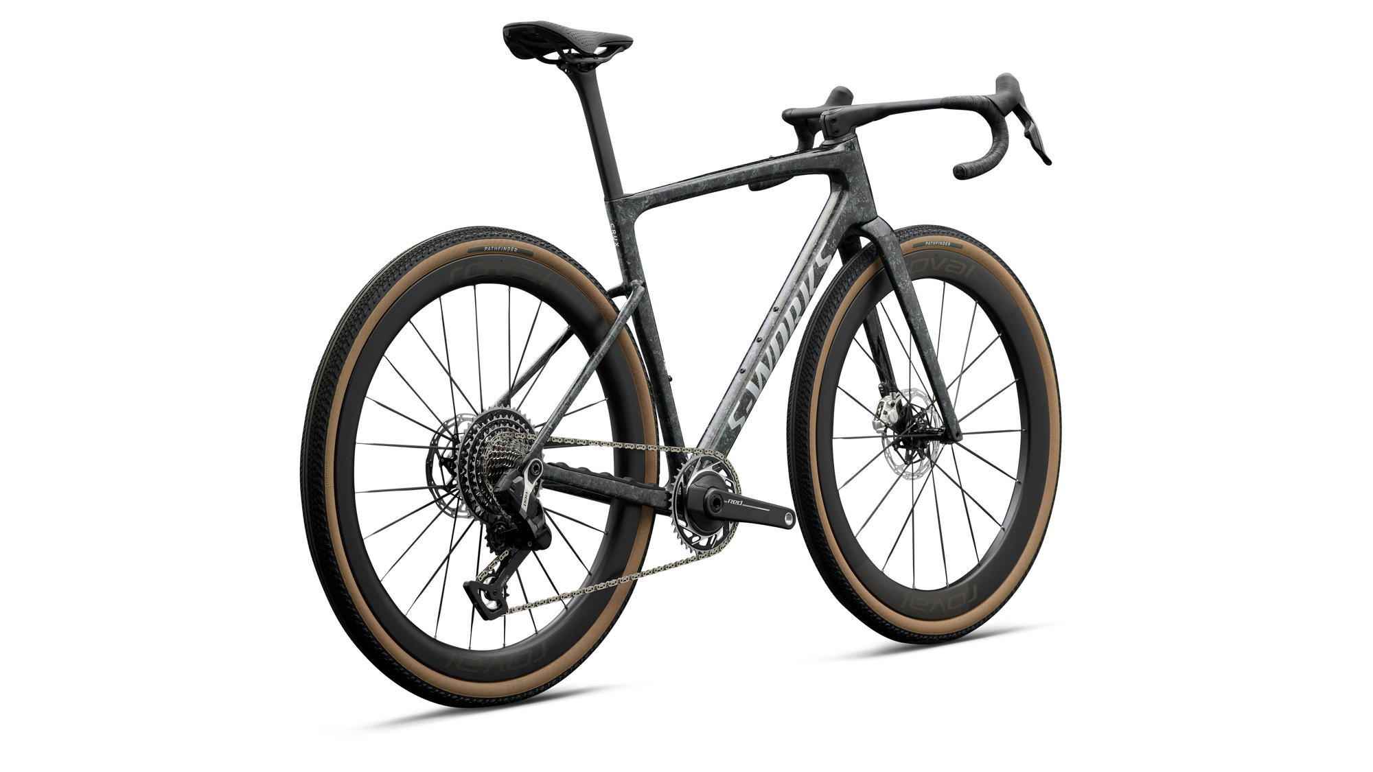 Specialized S-Works Crux 5 - SRAM RED XPLR - Fjord Gold Sandstone Blurred Impasto/Gloss Flake Silver