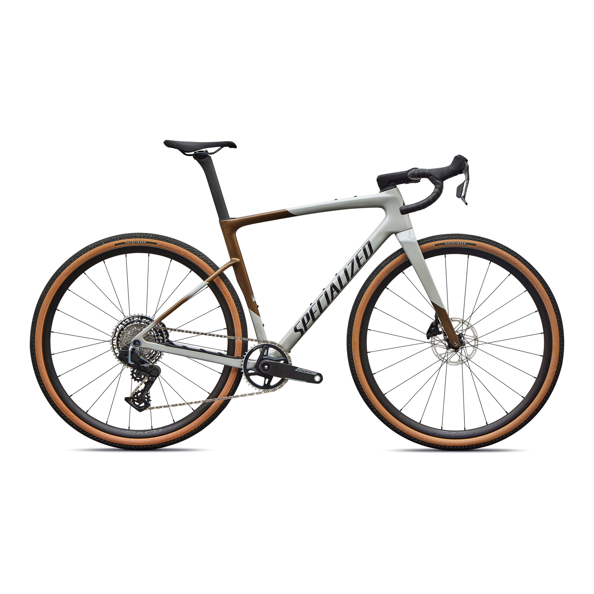 Specialized Crux 5 Expert - SRAM Force XPLR - Burnt Gold/Dolomite Metallic/Obsidian Metallic