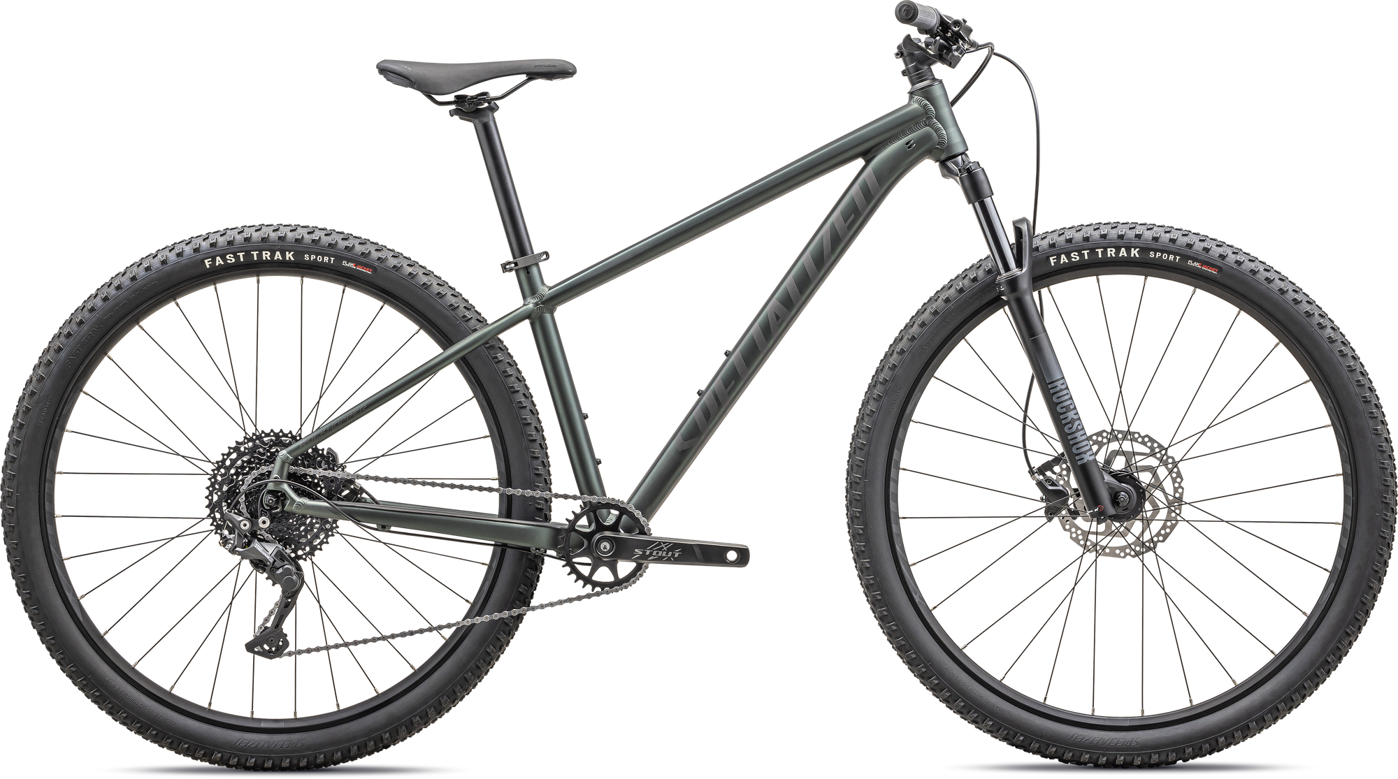 Specialized Rockhopper Comp - Satin Metallic Oak Green &amp;Amp; Smoke