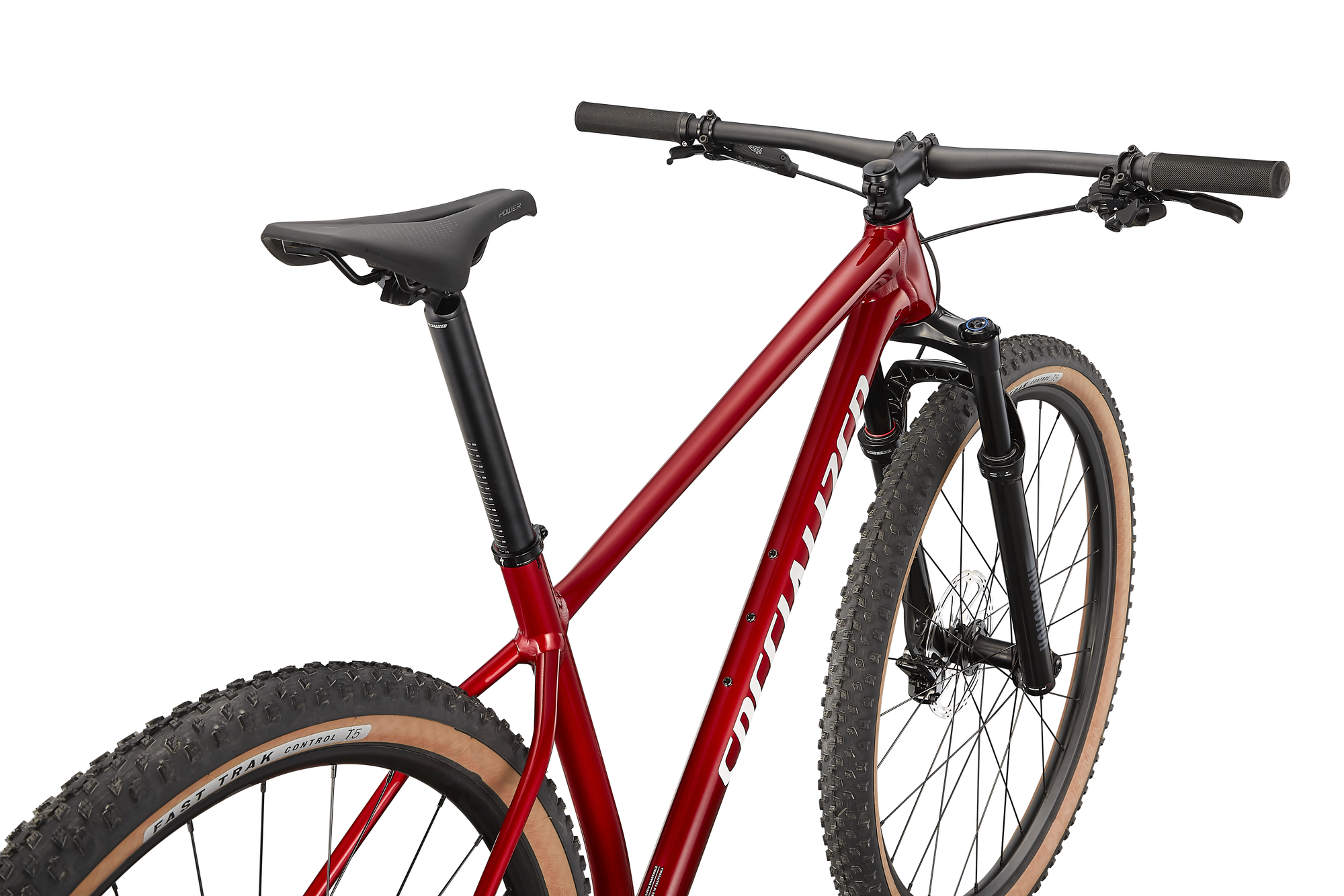 Specialized Chisel Hardtail Comp - Gloss Red Tint Fade Over Brushed Silver / Tarmac Black / White W/ Gold Pearl