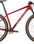Specialized Chisel Hardtail Comp - Gloss Red Tint Fade Over Brushed Silver / Tarmac Black / White W/ Gold Pearl