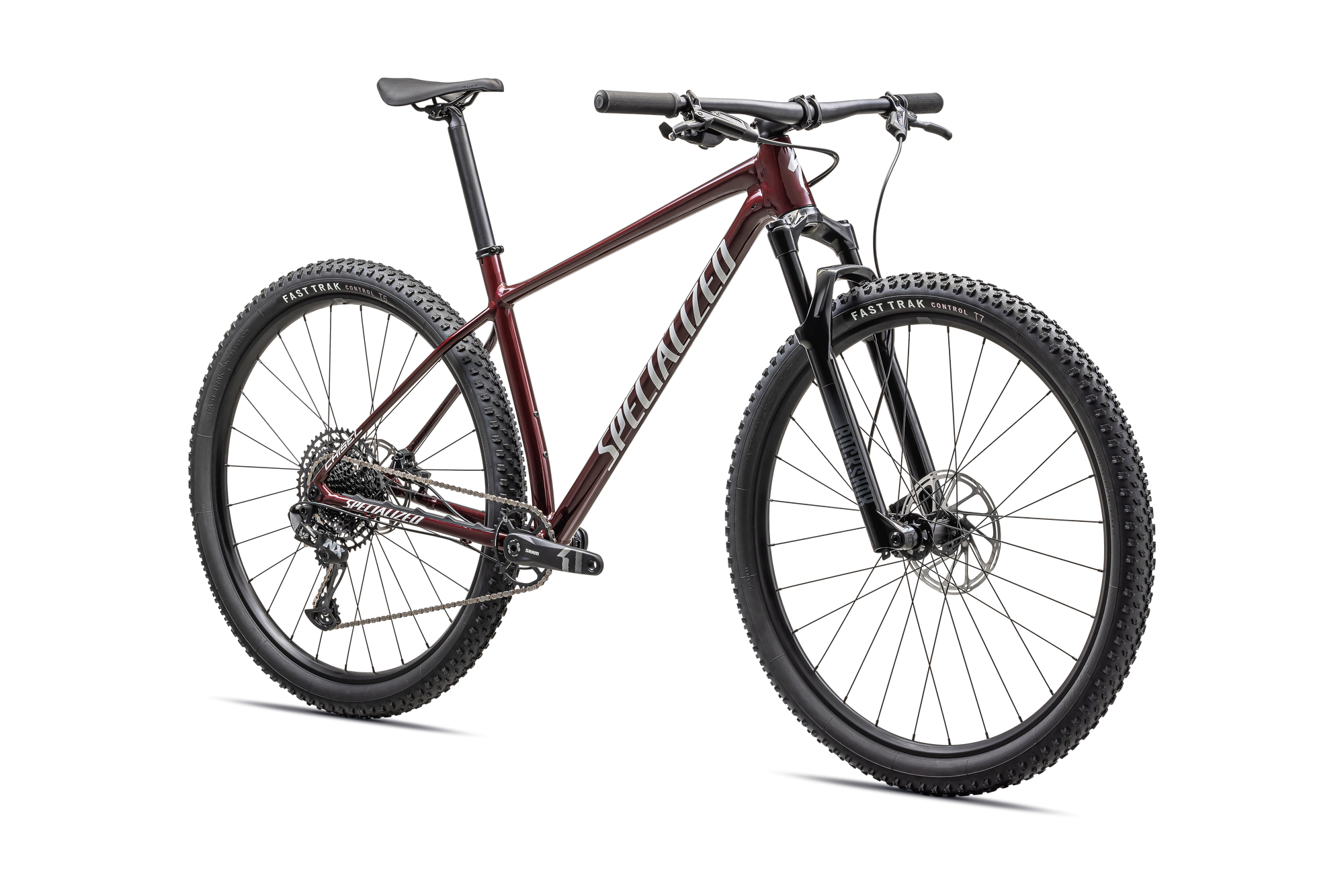 Specialized Chisel Hardtail Comp - Gloss Red Tint Over Smoke / White