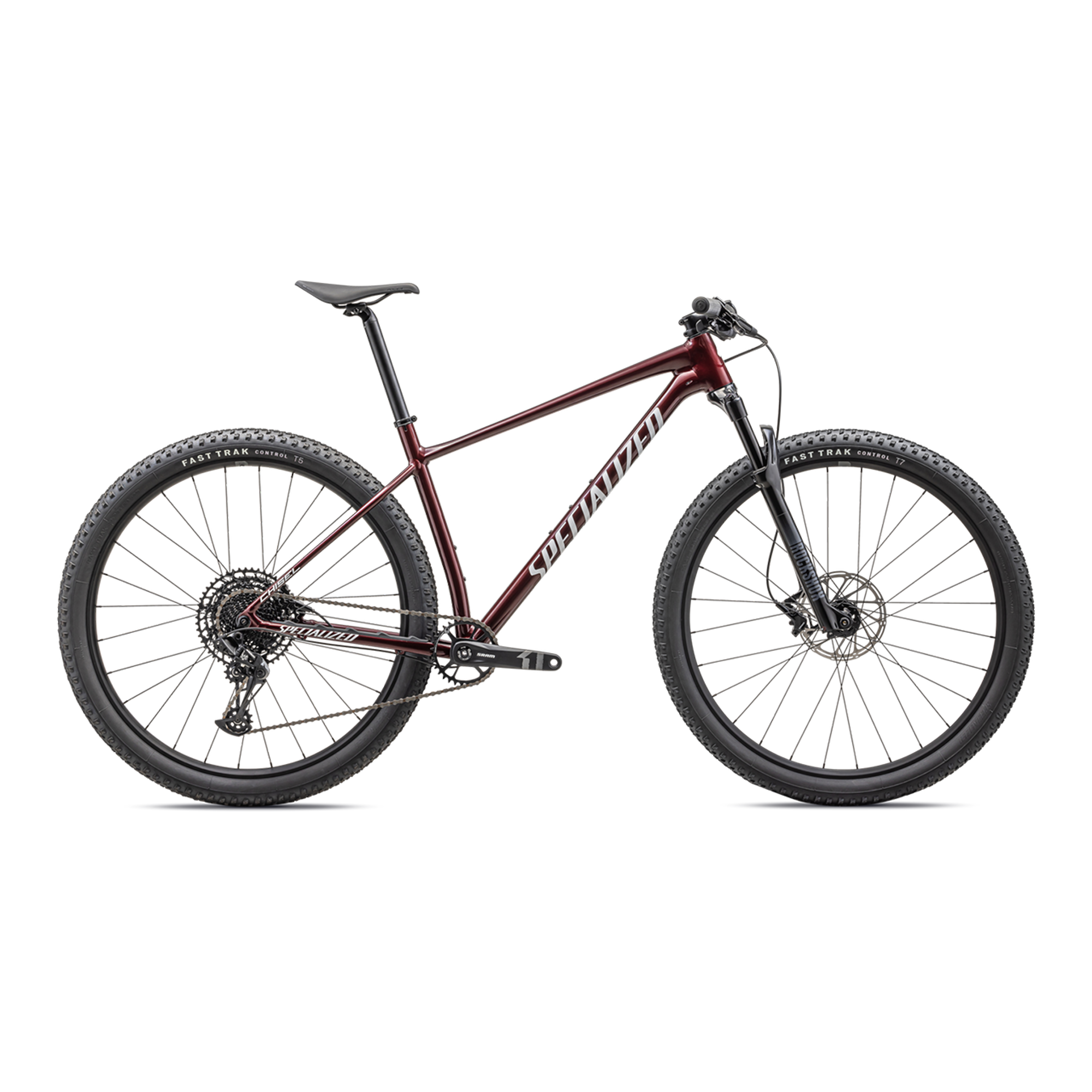 Specialized Chisel Hardtail Comp - Gloss Red Tint Over Smoke / White