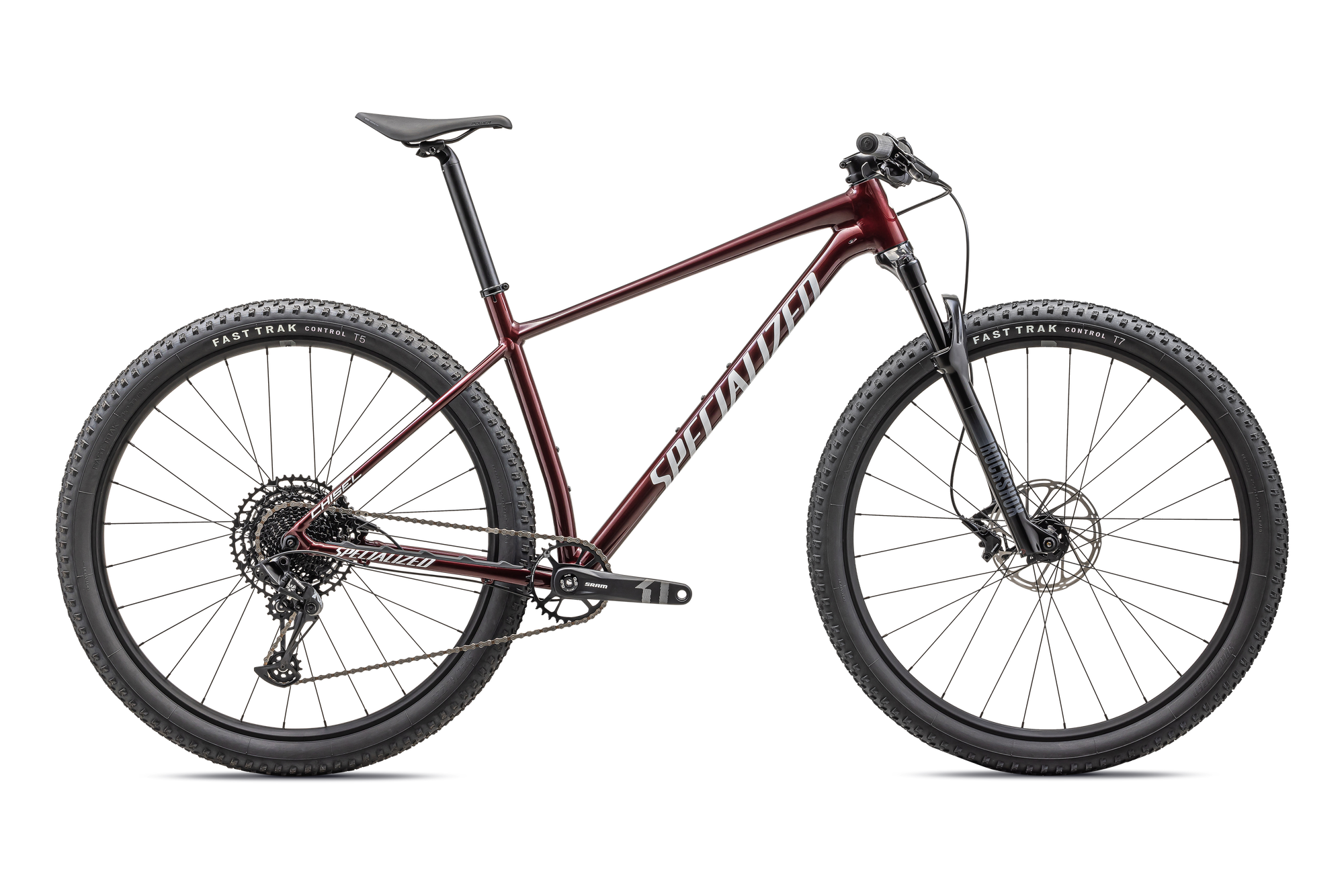 Specialized Chisel Hardtail Comp - Gloss Red Tint Over Smoke / White
