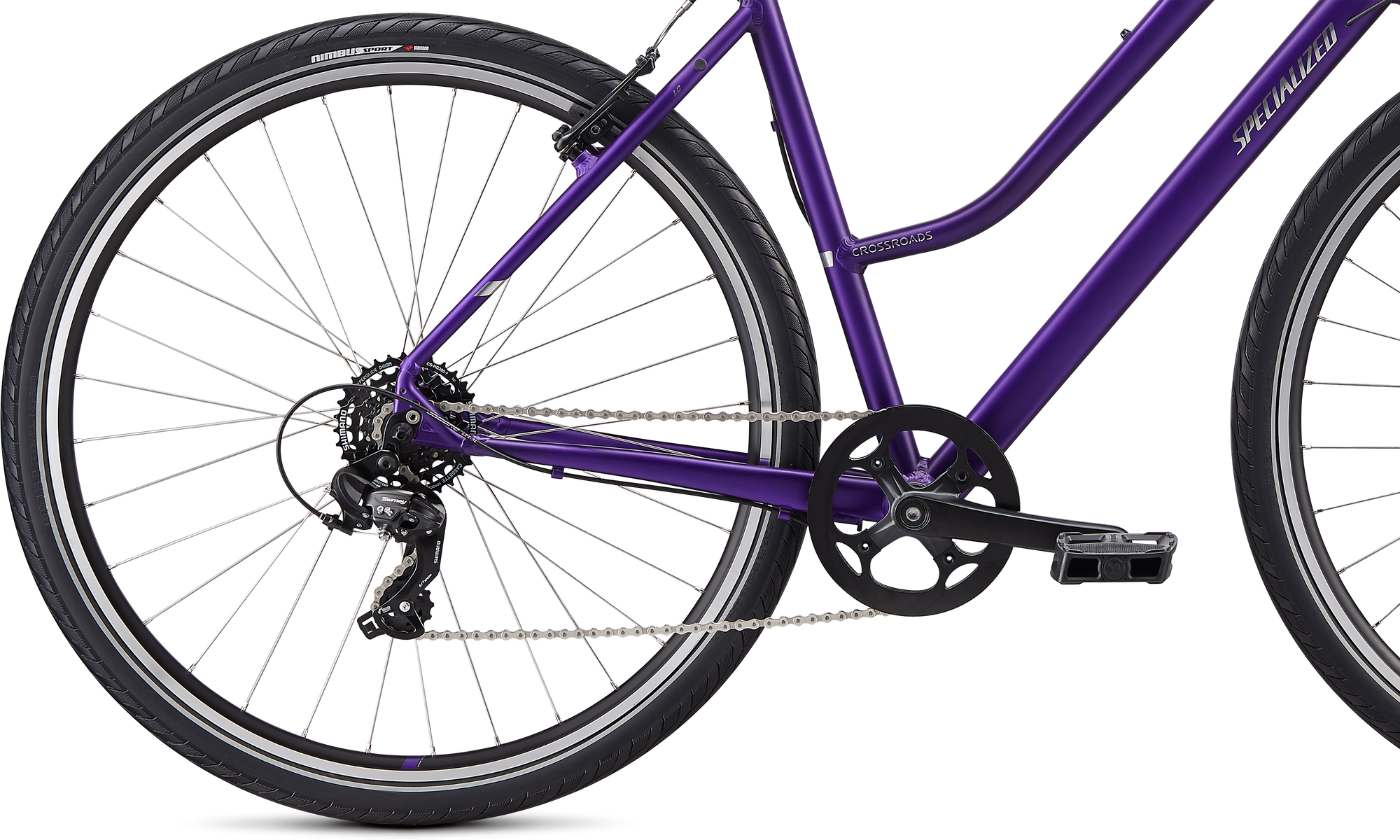 Specialized Crossroads 1.0 Step-Through - Plum Purple / Chrome