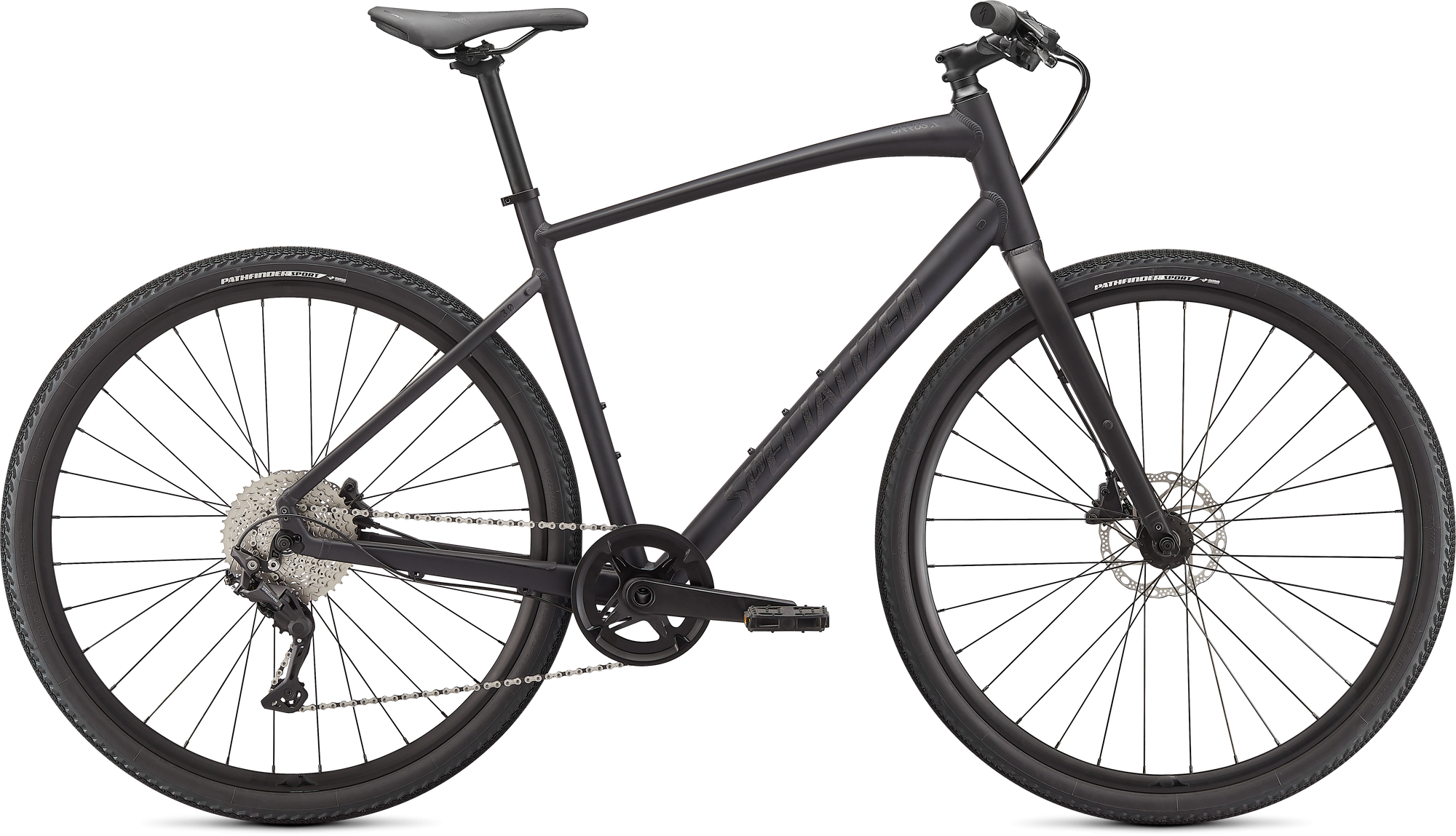 Specialized Sirrus X 3.0 - Satin Cast Black / Satin Black / Black Reflective