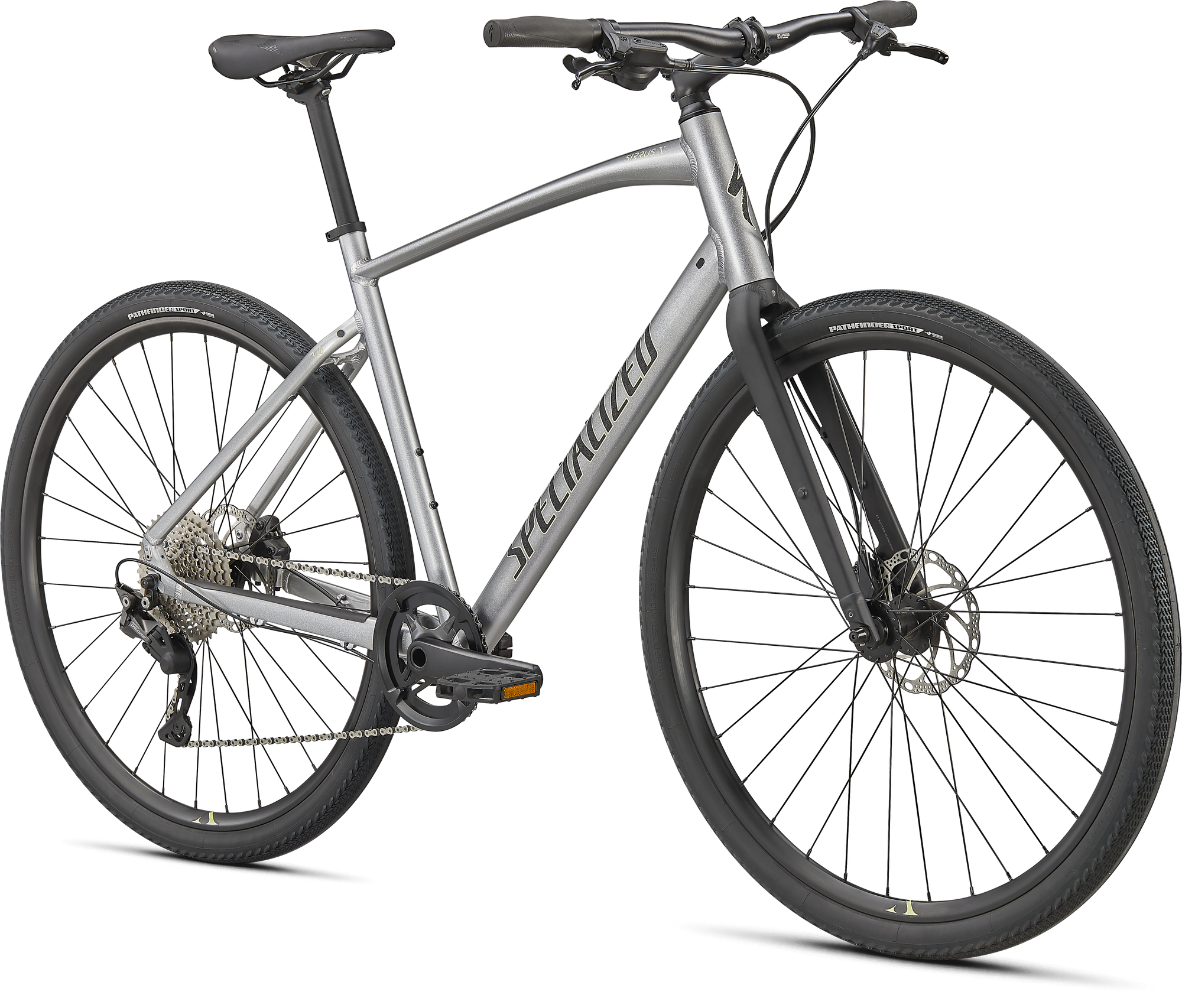 Specialized Sirrus X 3.0 - Gloss Flake Silver / Ice Yellow / Satin Black Reflective