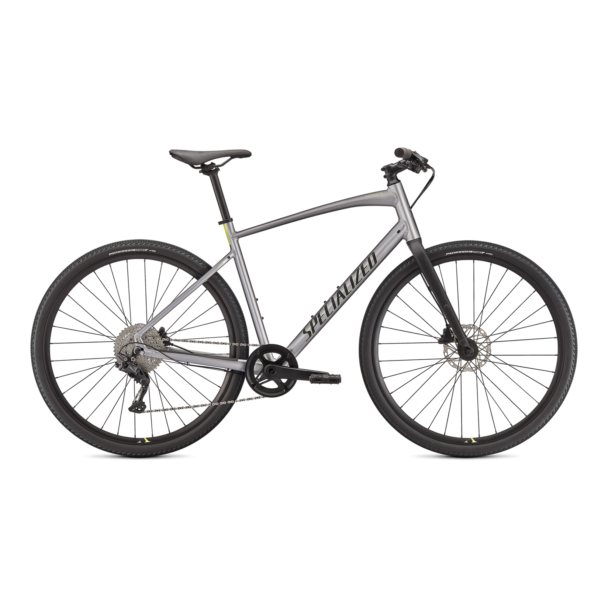 Specialized Sirrus X 3.0 - Gloss Flake Silver / Ice Yellow / Satin Black Reflective