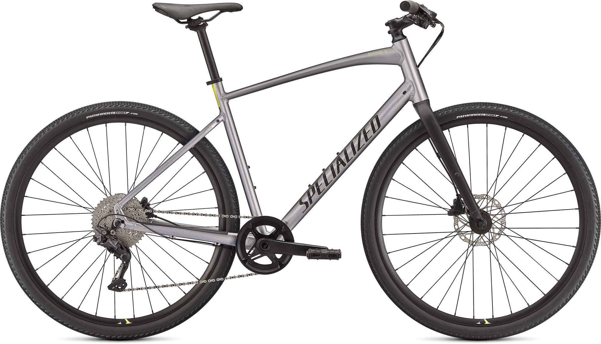 Specialized Sirrus X 3.0 - Gloss Flake Silver / Ice Yellow / Satin Black Reflective