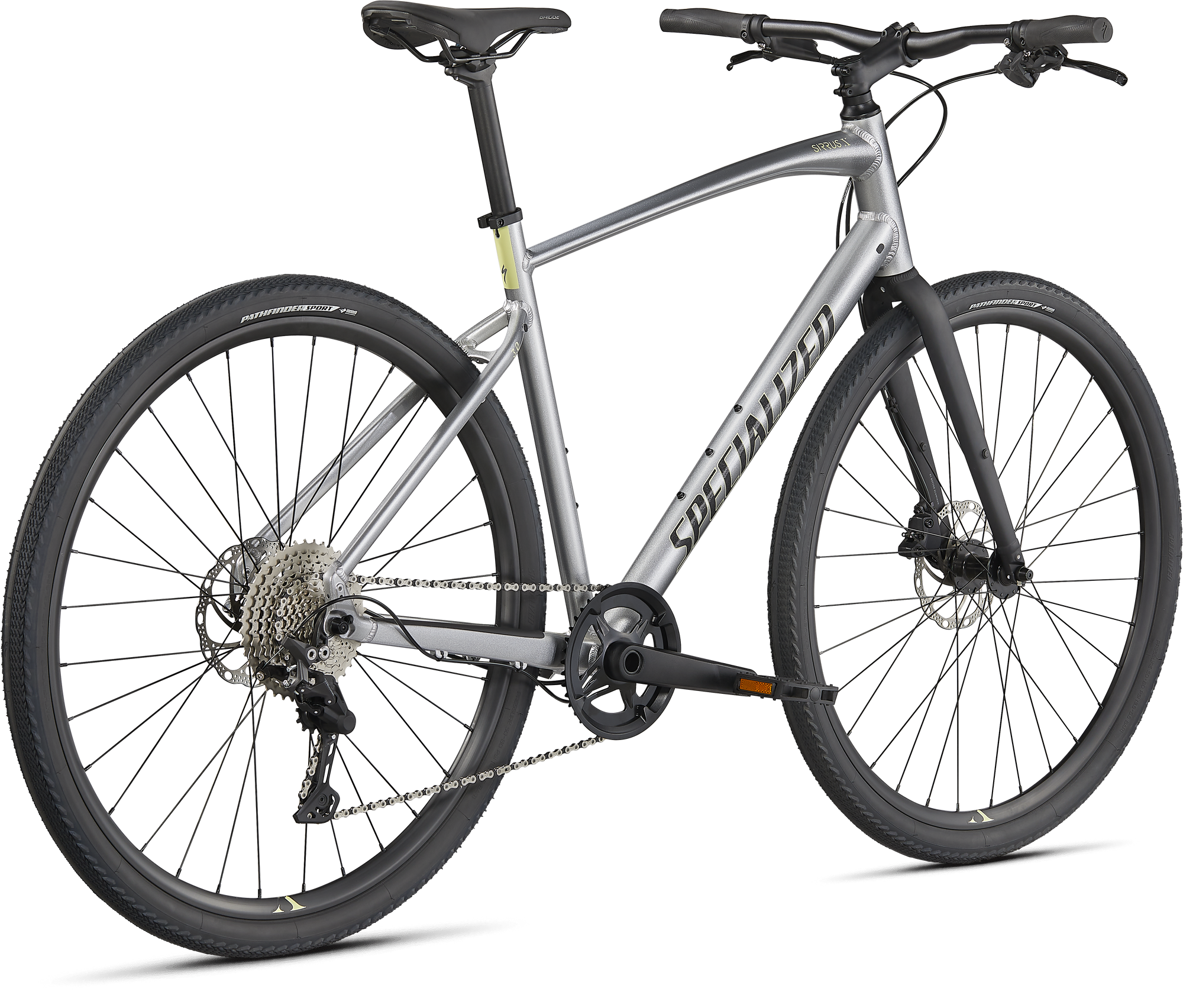 Specialized Sirrus X 3.0 - Gloss Flake Silver / Ice Yellow / Satin Black Reflective