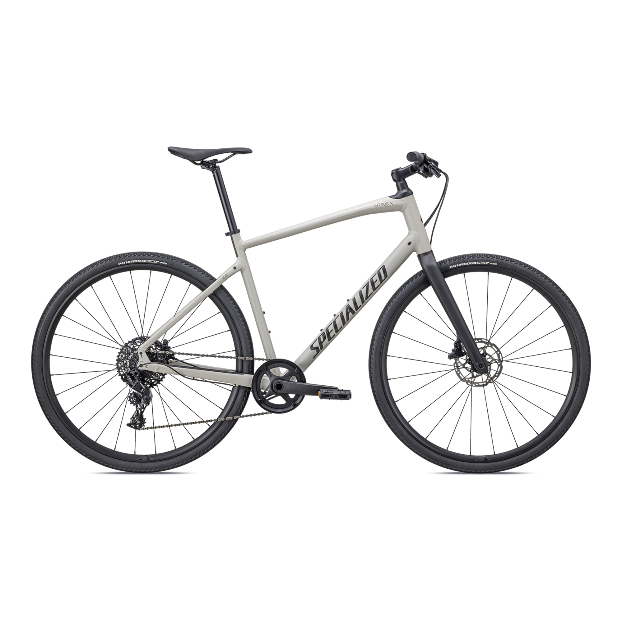 Specialized Sirrus X 4.0 - Satin White Mountains / Taupe / Satin Black Reflective