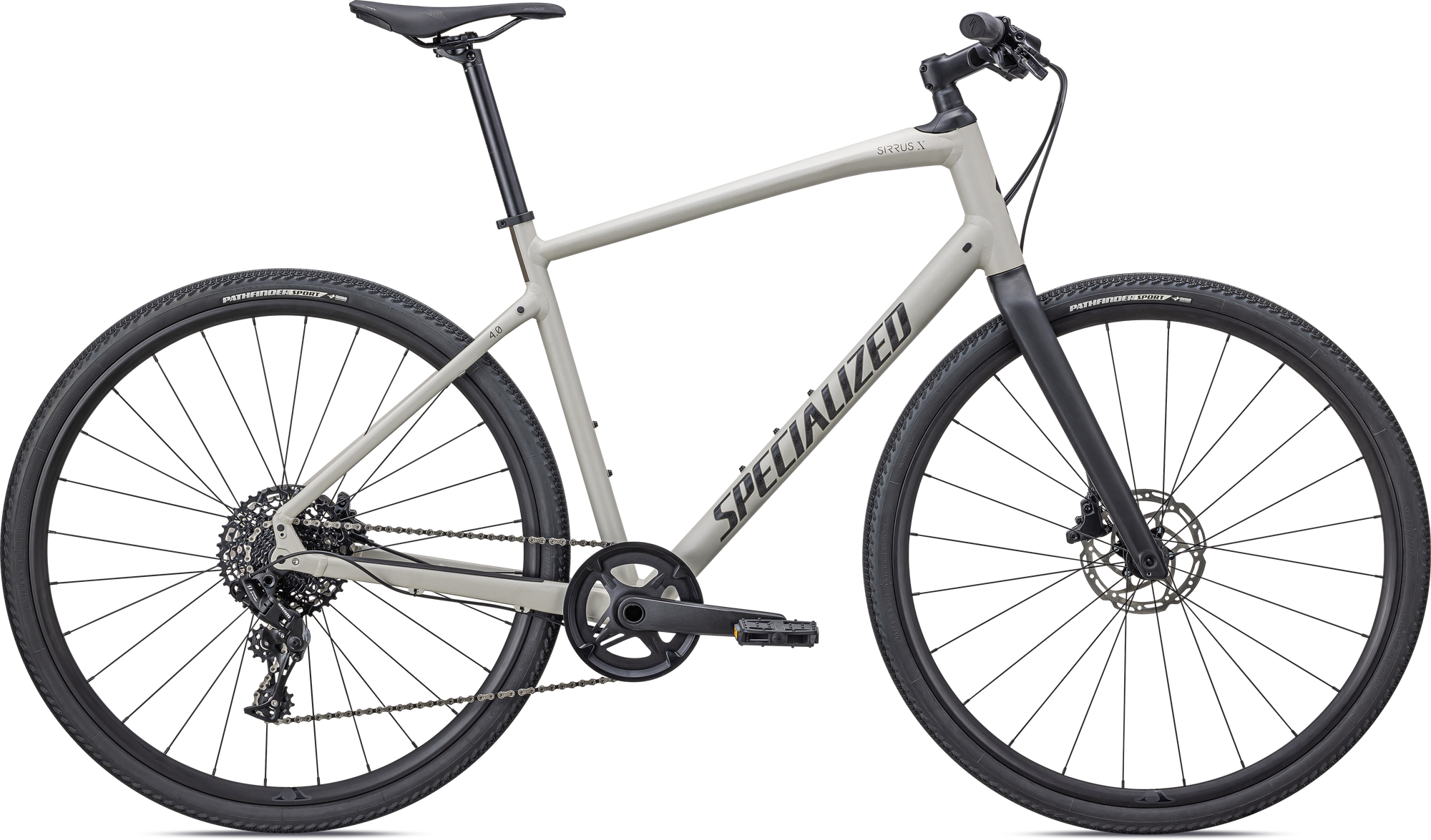 Specialized Sirrus X 4.0 - Satin White Mountains / Taupe / Satin Black Reflective
