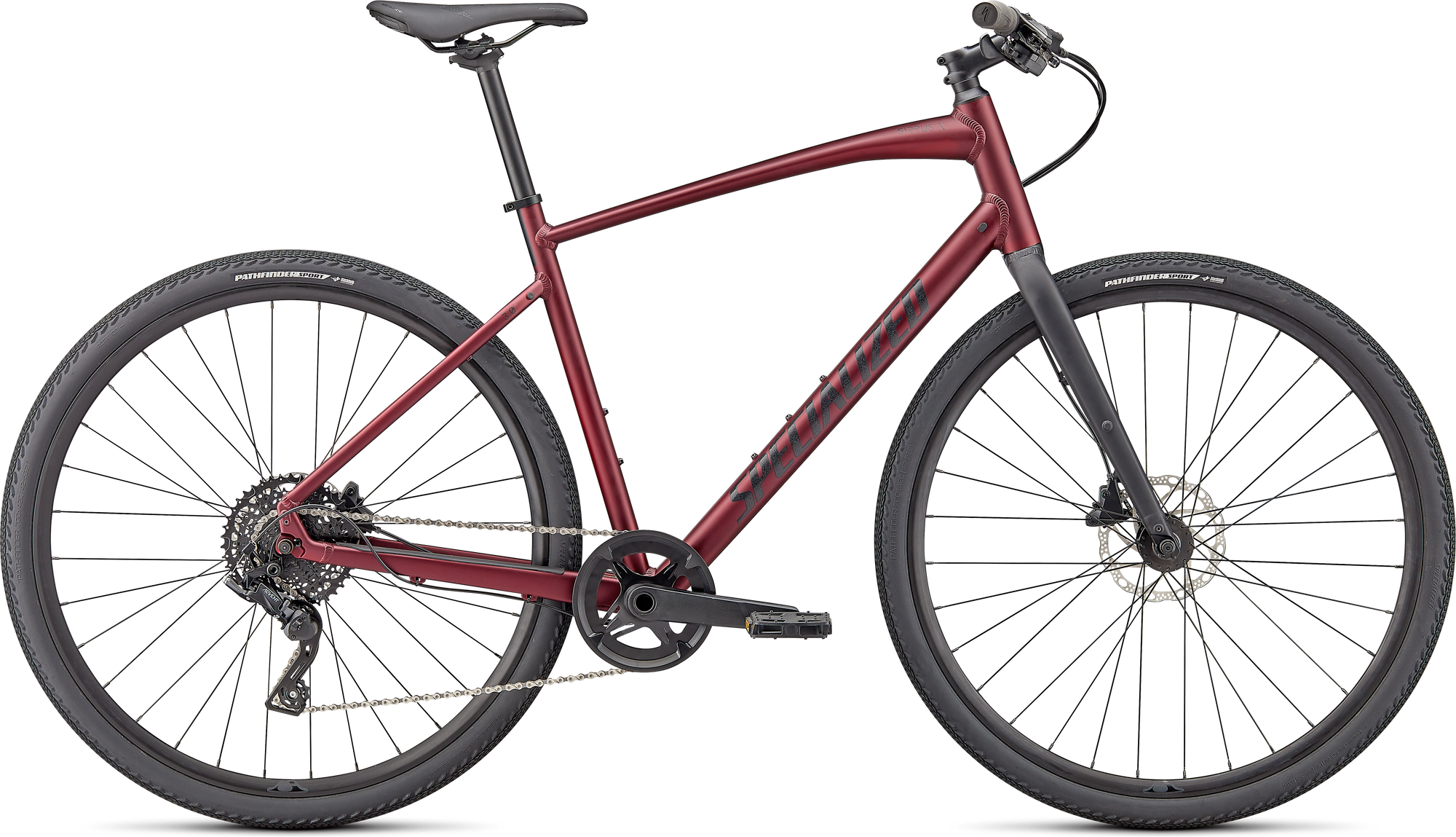 Specialized Sirrus X 3.0 - Satin Maroon / Black / Satin Black Reflective