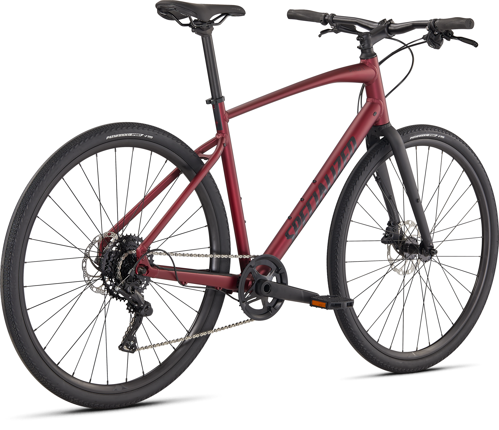 Specialized Sirrus X 3.0 - Satin Maroon / Black / Satin Black Reflective