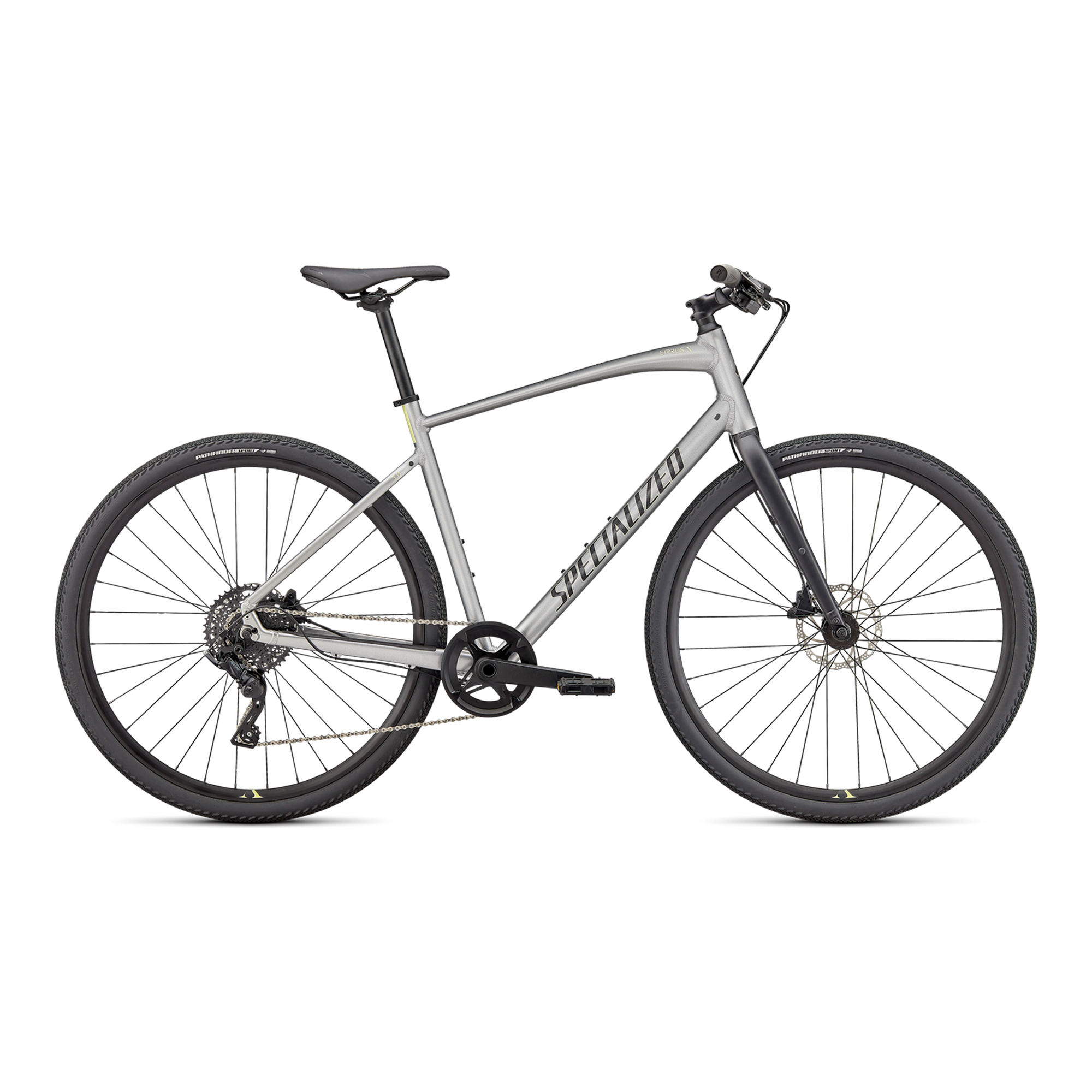 Specialized Sirrus X 3.0 - Gloss Flake Silver / Ice Yellow / Satin Black Reflective