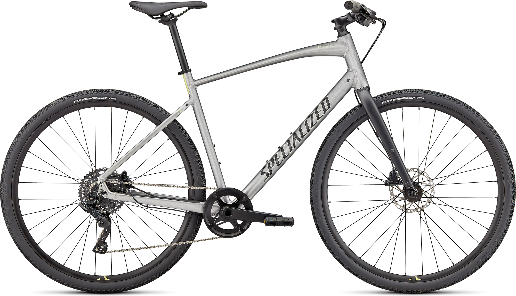 Specialized Sirrus X 3.0 - Gloss Flake Silver / Ice Yellow / Satin Black Reflective