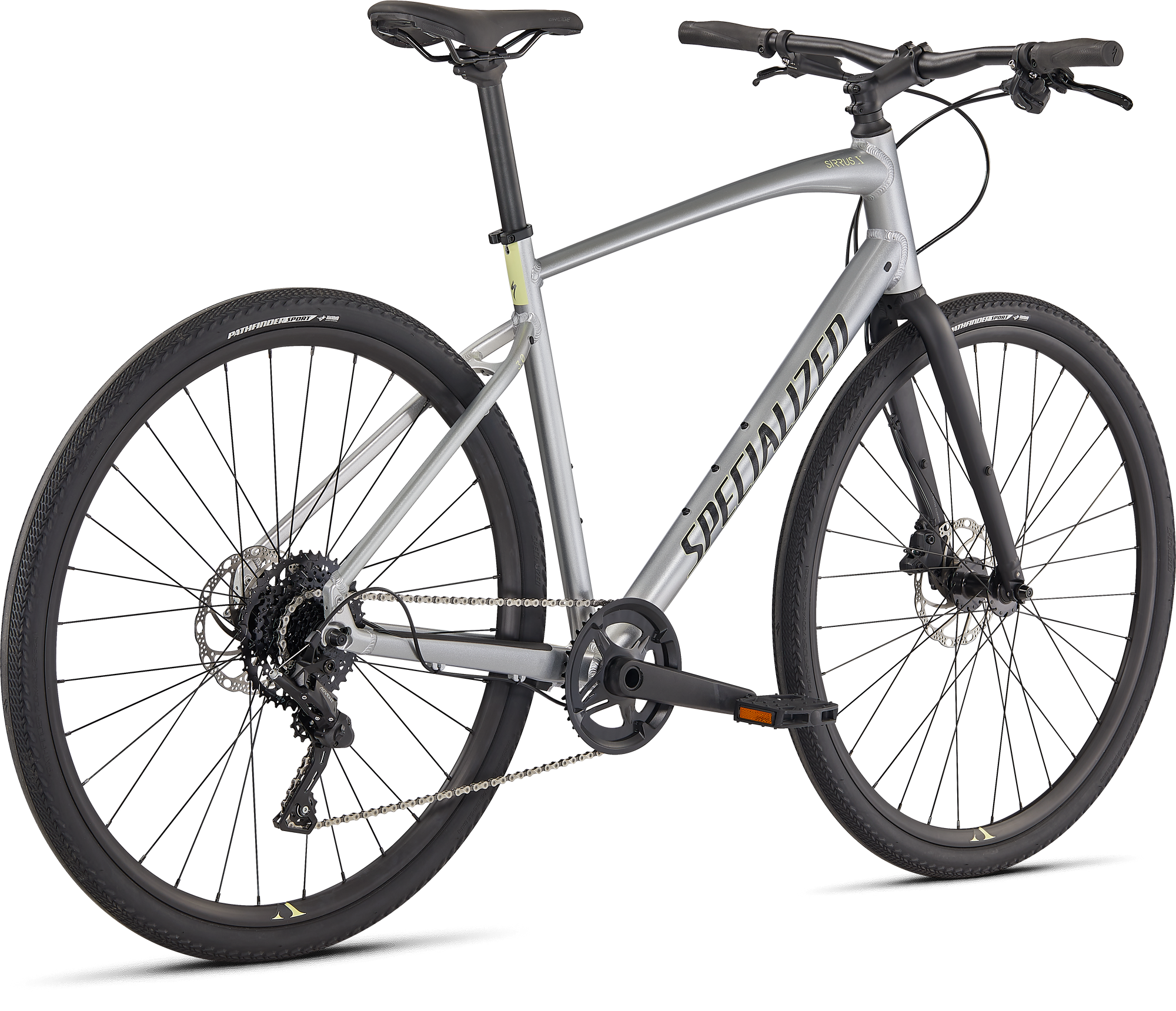 Specialized Sirrus X 3.0 - Gloss Flake Silver / Ice Yellow / Satin Black Reflective