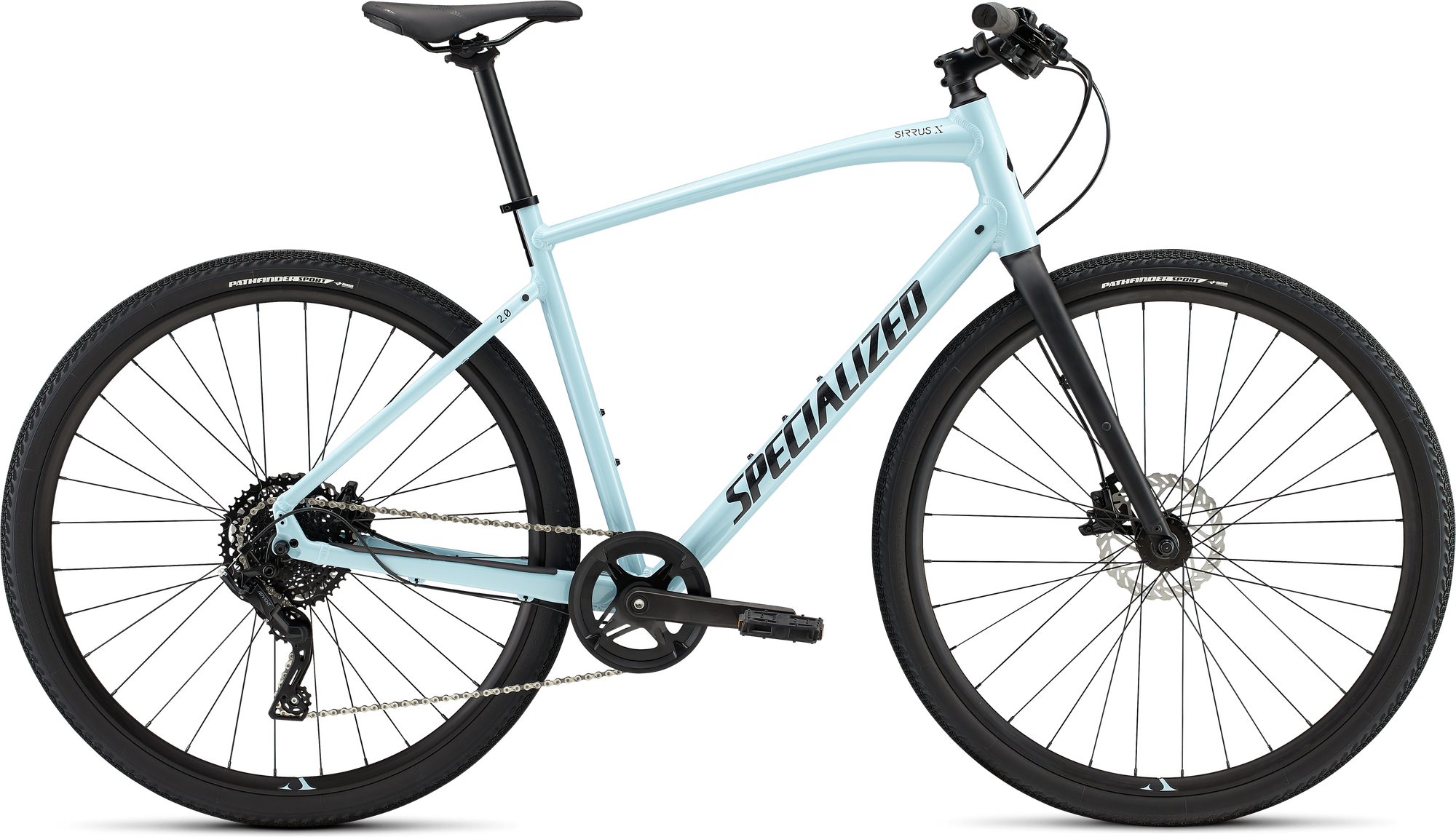 Specialized Sirrus X 2.0 - Gloss Arctic Blue / Black / Satin Black Reflective