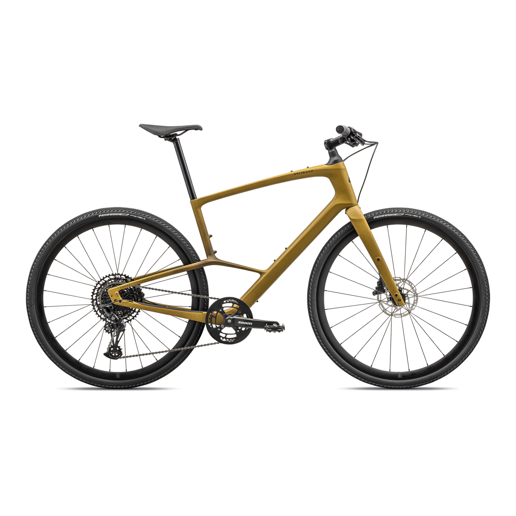 Specialized Sirrus X 5.0 - Satin Harvest Gold / Harvest Gold Tint Fade / Obsidian Speckle / Satin Obsidian Reflective
