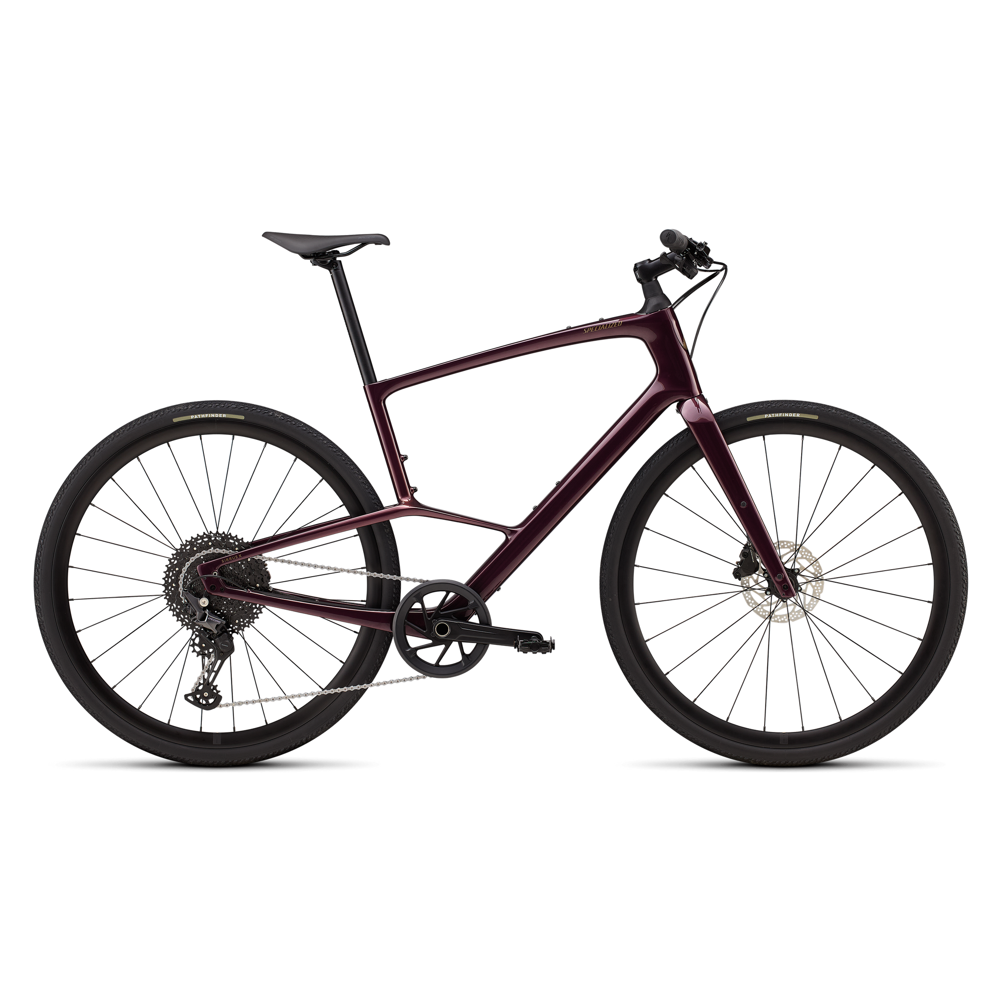 Specialized Sirrus X 5.0 - Gloss Bordeaux Metallic / Burnt Gold Metallic Frost Reflective