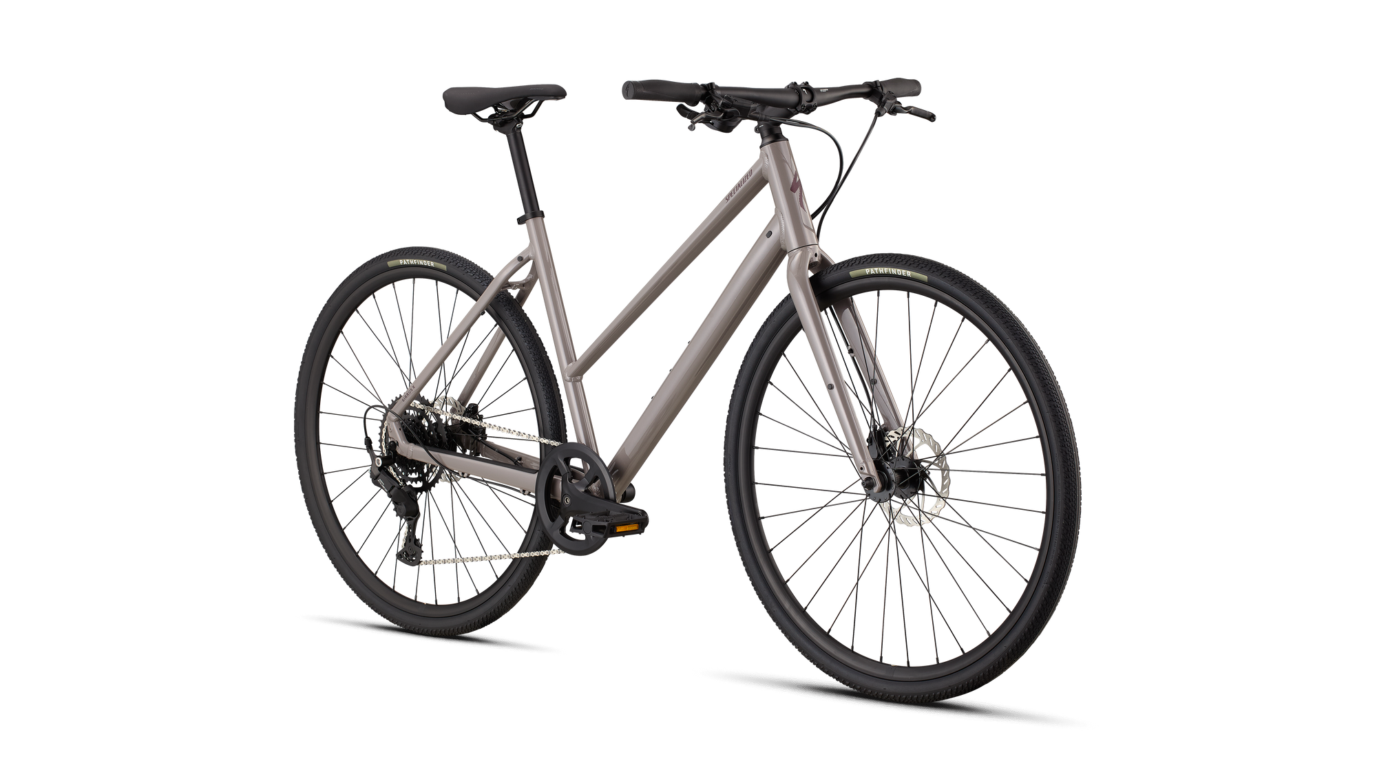Specialized Sirrus X 2.0 Step-Through - Gloss Desert Metallic / Bordeaux Metallic Frost Reflective
