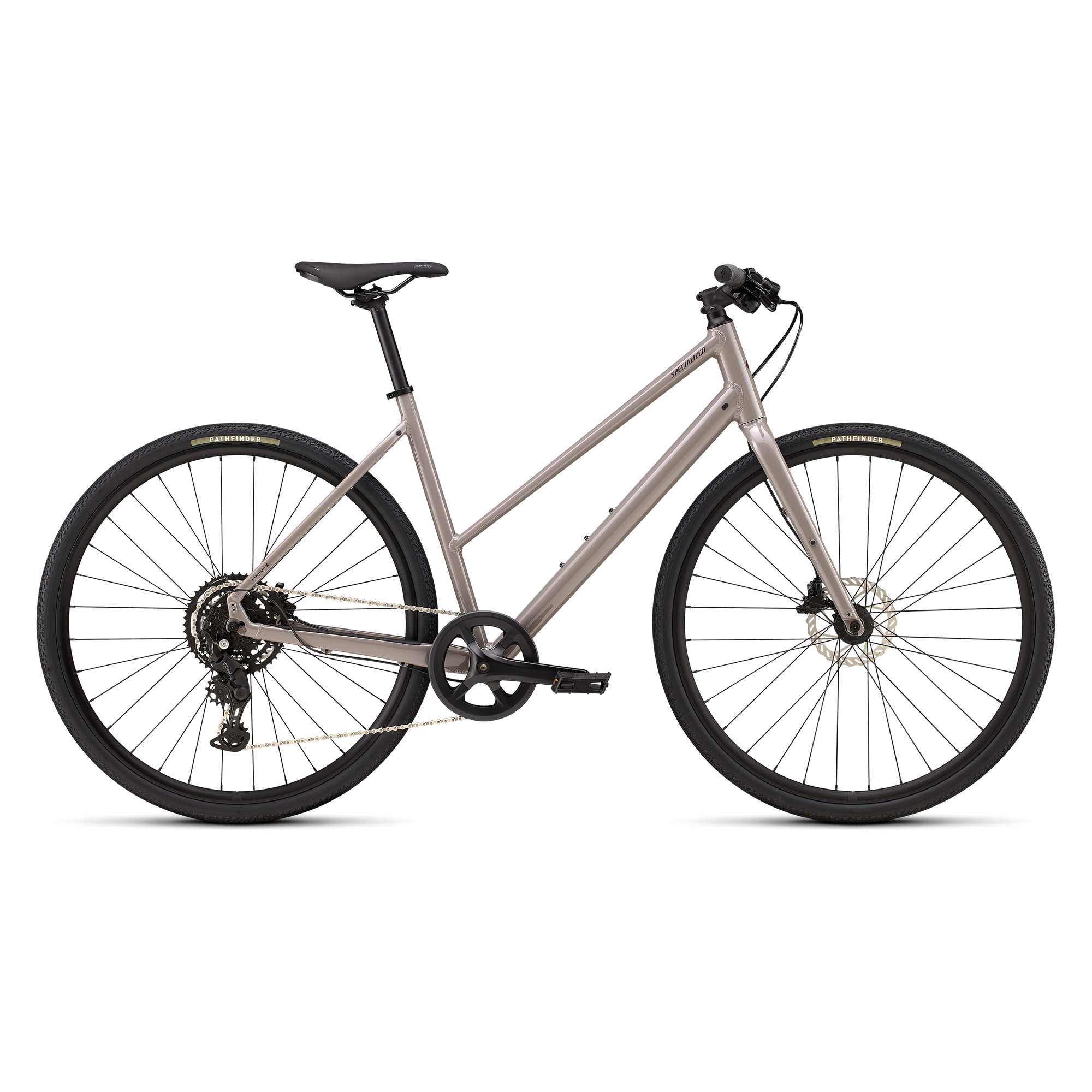 Specialized Sirrus X 2.0 Step-Through - Gloss Desert Metallic / Bordeaux Metallic Frost Reflective
