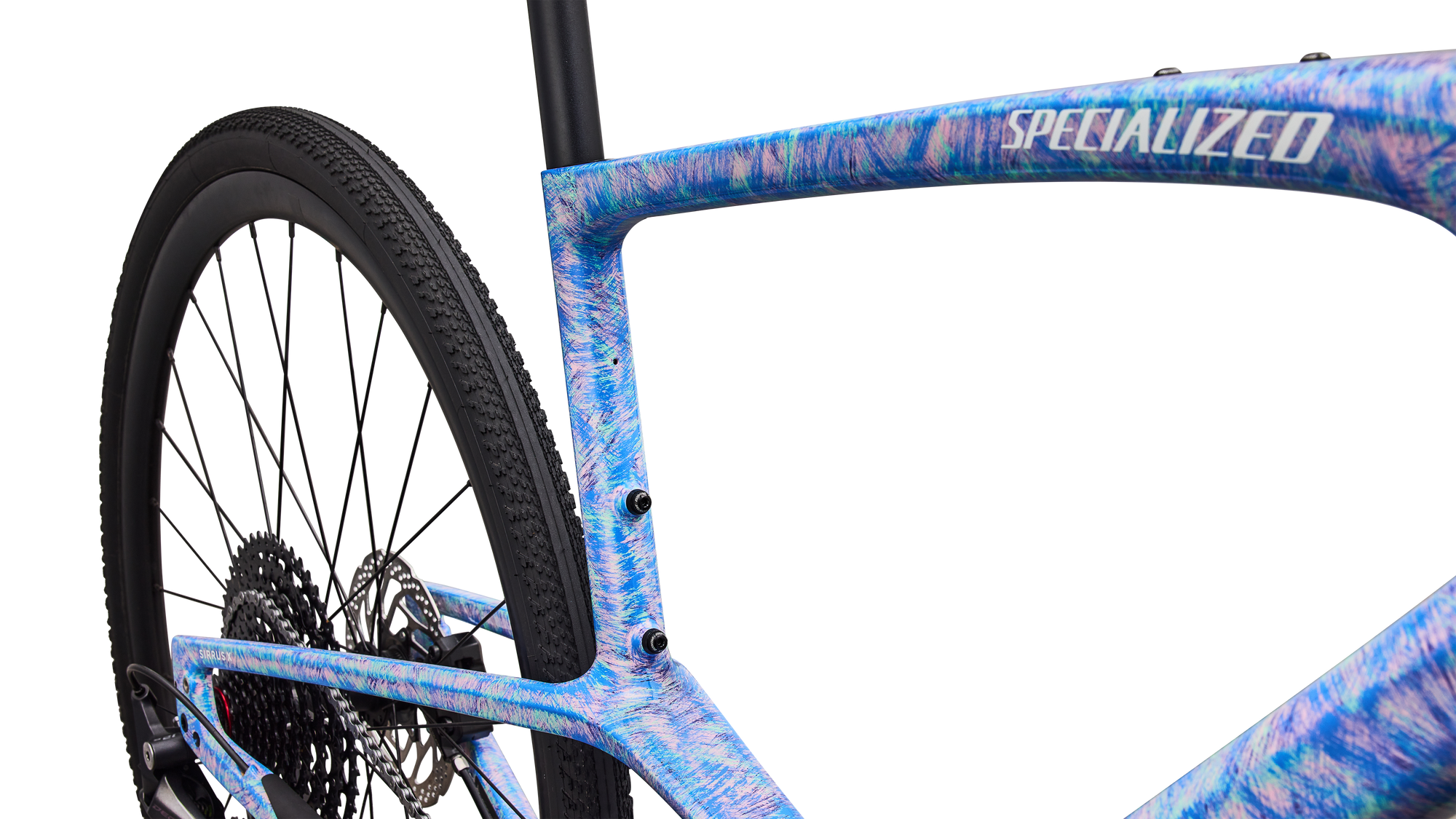 Specialized Sirrus X 5.0 - Gloss Dry Brushed Sky Blue / Oasis / Purple Haze / Desert Rose / Reflective White Frost