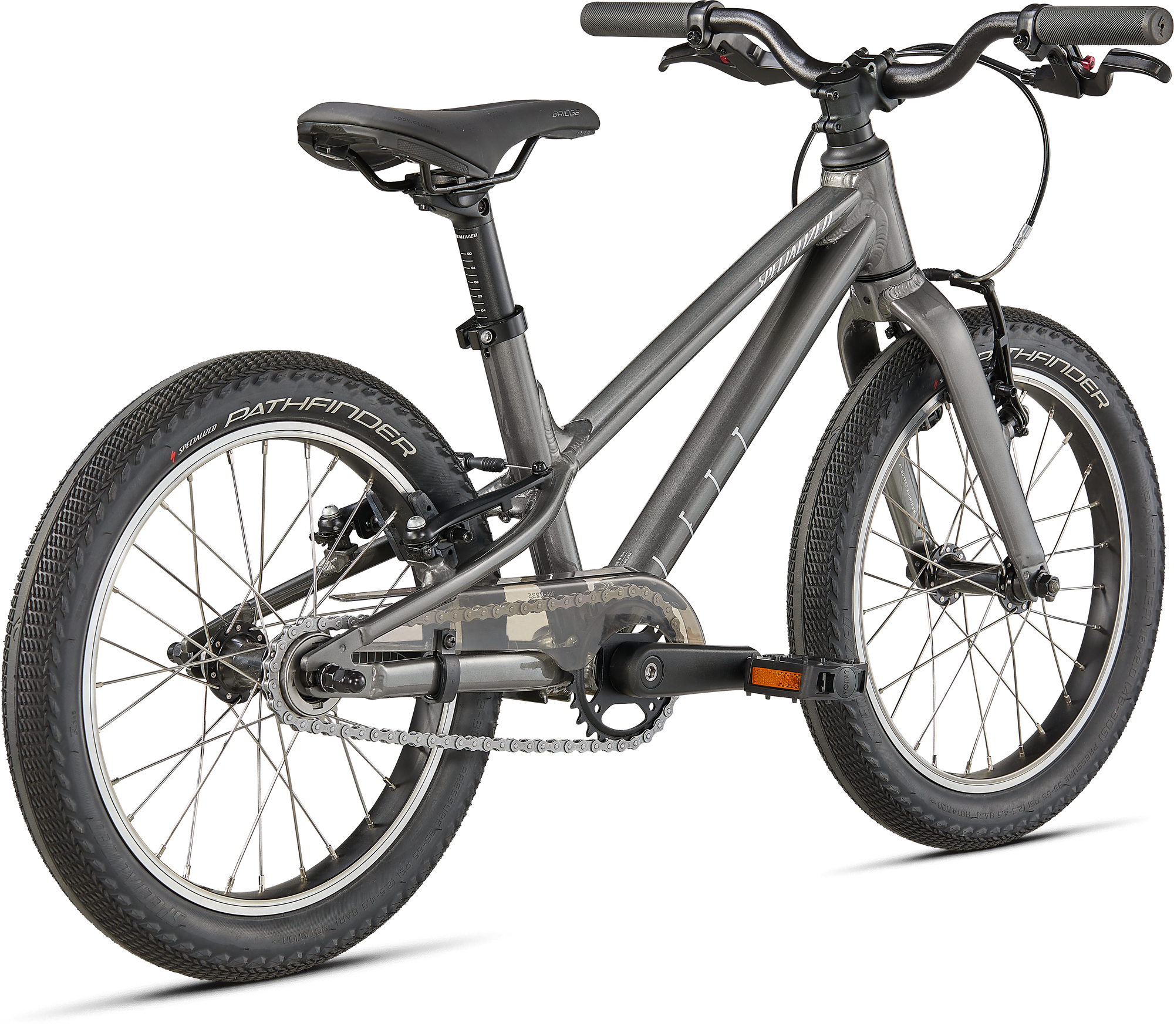 Specialized Jett 16 Single Speed - Gloss Smoke / Flake Silver