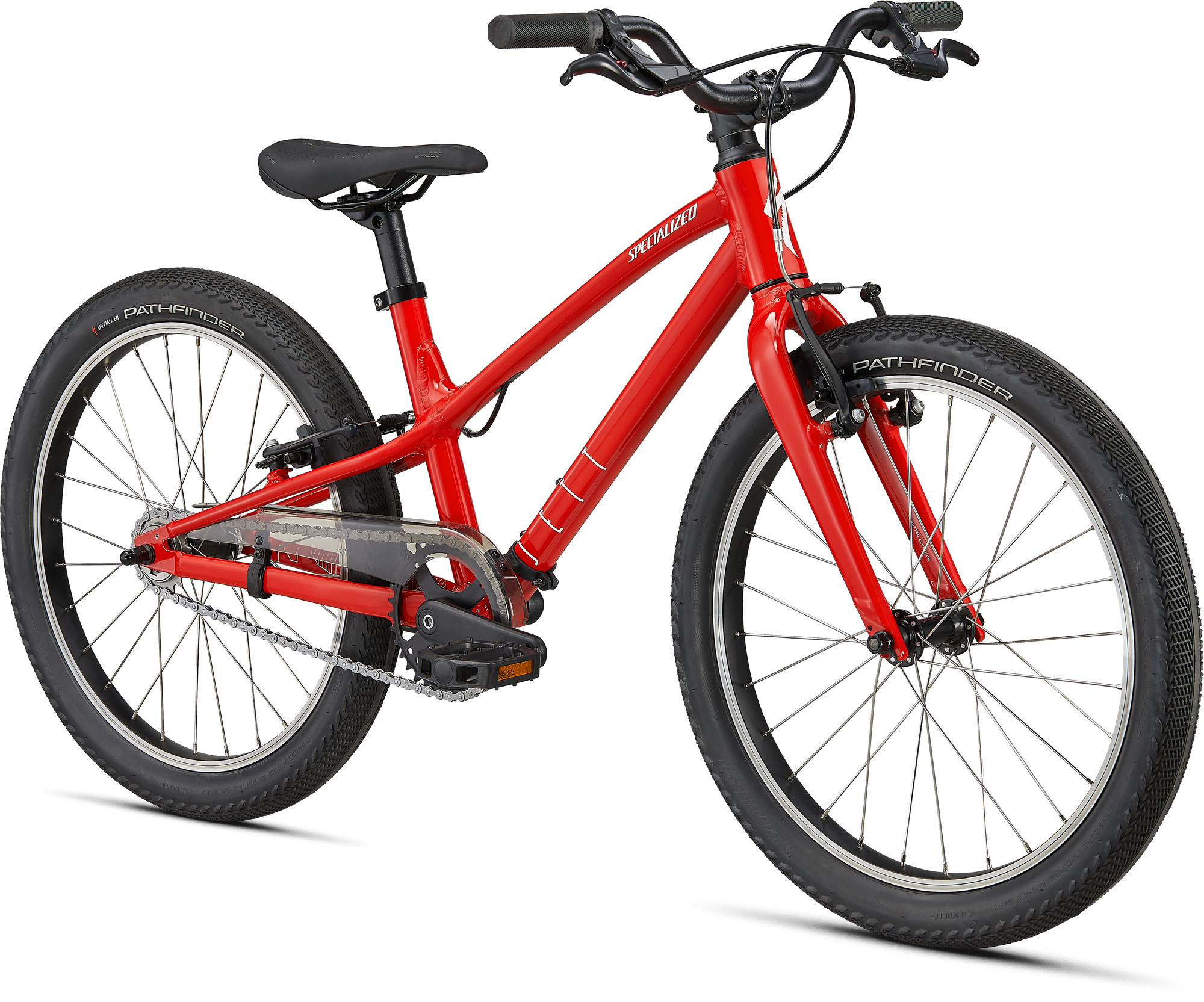 Specialized Jett 20 Single Speed - Gloss Flo Red / White