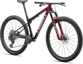 Specialized S-Works Epic World Cup - SRAM XX AXS, RockShox Ultimate - Gloss Red Tint / Flake Silver Granite / Metallic White Silver