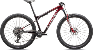 Specialized S-Works Epic World Cup - SRAM XX AXS, RockShox Ultimate - Gloss Red Tint / Flake Silver Granite / Metallic White Silver