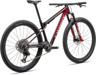 Specialized S-Works Epic World Cup - SRAM XX AXS, RockShox Ultimate - Gloss Red Tint / Flake Silver Granite / Metallic White Silver