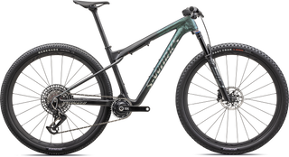 Specialized S-Works Epic World Cup - SRAM XX AXS, RockShox Ultimate - Satin Chameleon Lapis Tint Granite / Brushed Chrome