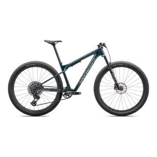 Specialized Epic World Cup Pro - SRAM X0 AXS, RockShox Ultimate - Gloss Deep Lake Metallic / Chrome