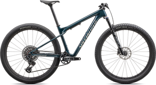 Specialized Epic World Cup Pro - SRAM X0 AXS, RockShox Ultimate - Gloss Deep Lake Metallic / Chrome