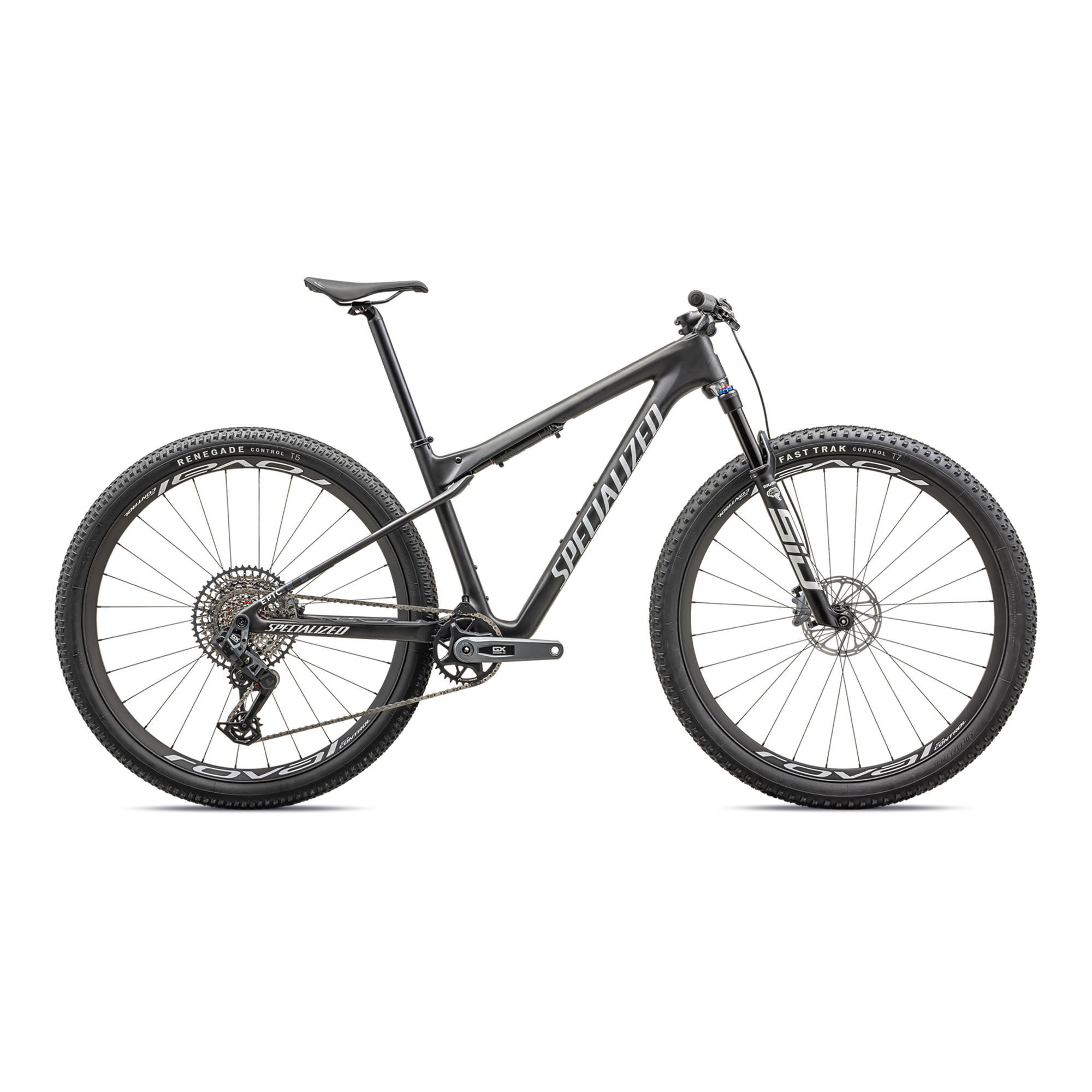 Specialized Epic World Cup Expert - SRAM GX AXS, RockShox Select+ - Satin Carbon / White Pearl