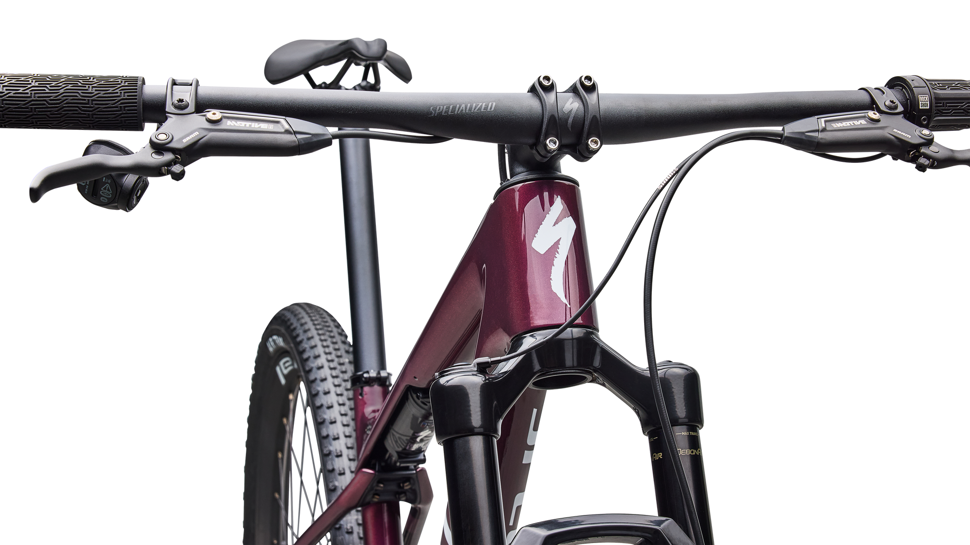Specialized Epic World Cup Expert - SRAM GX AXS, RockShox Select+ - Gloss Bordeaux Metallic / White