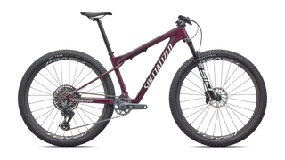 Specialized Epic World Cup Expert - SRAM GX AXS, RockShox Select+ - Gloss Bordeaux Metallic / White
