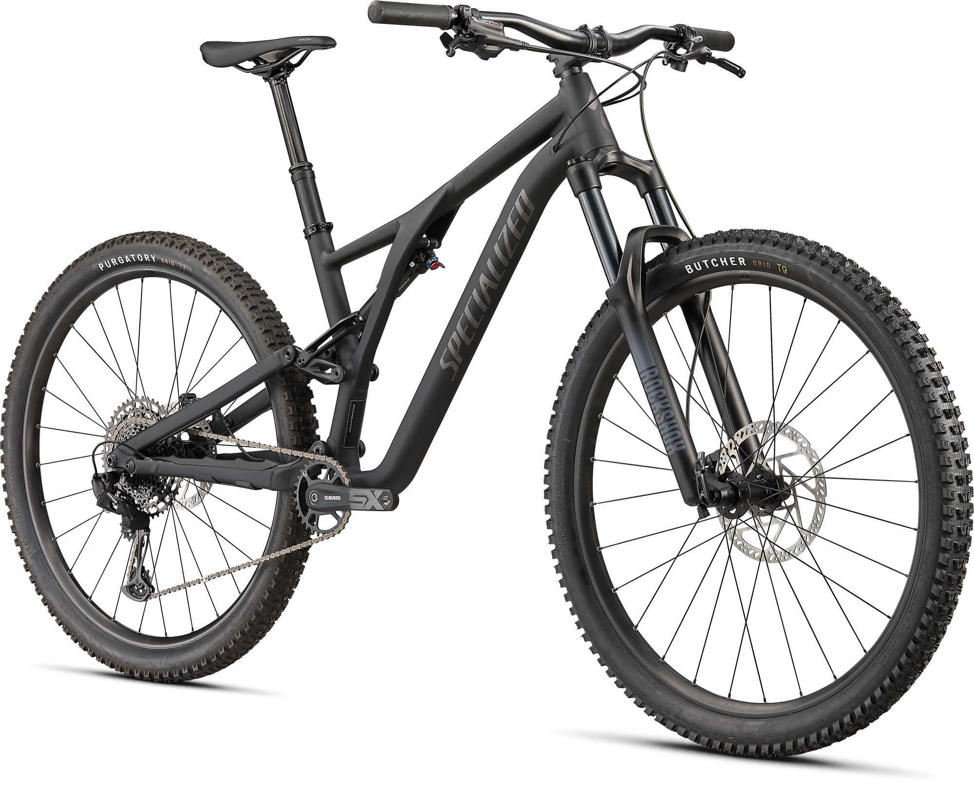 Specialized Stumpjumper Alloy - SRAM SX Eagle, Rockshox/X-Fusion - Satin Black / Smoke