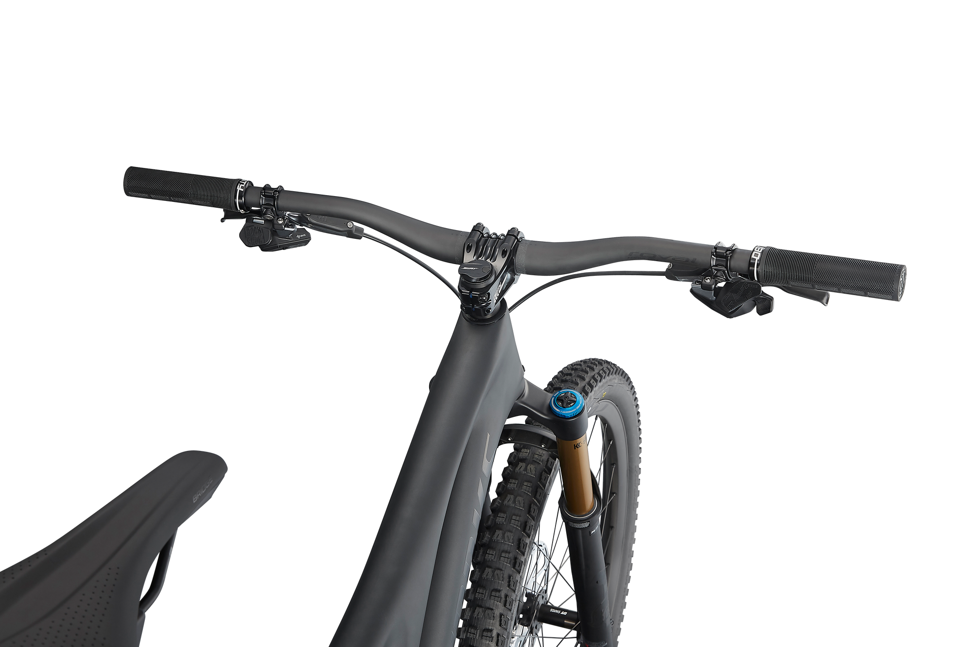 Specialized S-Works Stumpjumper - Satin Brushed Black Liquid Metal / Gloss Black / Black Logos