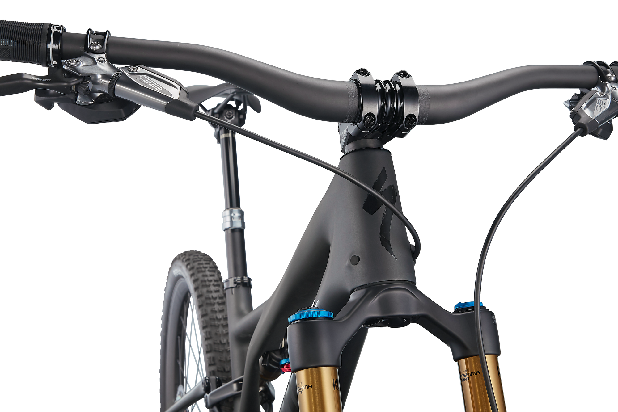 Specialized S-Works Stumpjumper - Satin Brushed Black Liquid Metal / Gloss Black / Black Logos