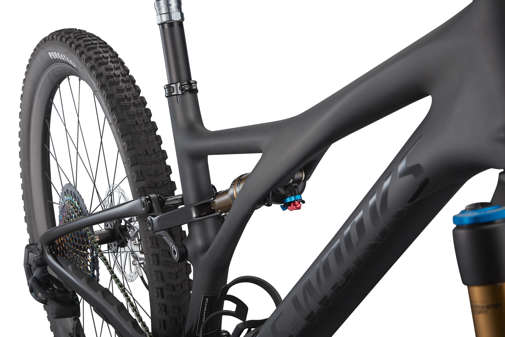 Specialized S-Works Stumpjumper - Satin Brushed Black Liquid Metal / Gloss Black / Black Logos