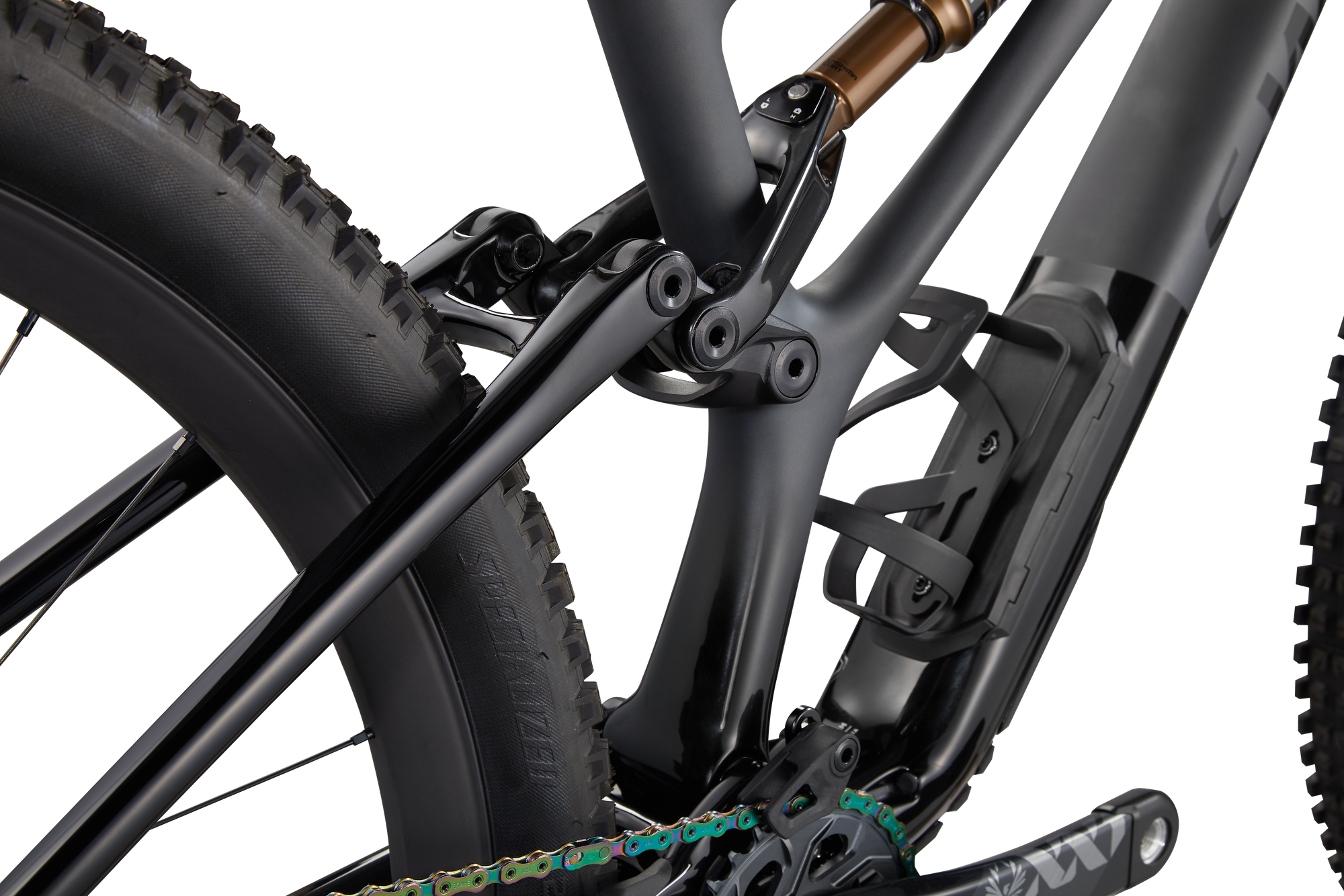 Specialized S-Works Stumpjumper - Satin Brushed Black Liquid Metal / Gloss Black / Black Logos