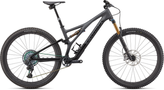 Specialized S-Works Stumpjumper - Satin Brushed Black Liquid Metal / Gloss Black / Black Logos